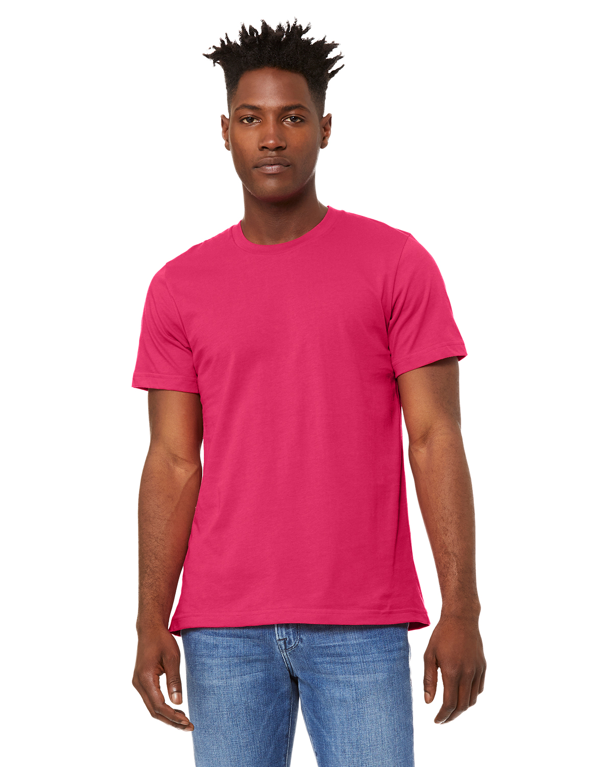 Bella Canvas 3001c Fuchsia Unisex Jersey T Shirt Jiffy Shirts