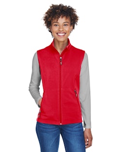Core365 CE701W Ladies' Cruise Two-Layer Fleece Bonded Soft Shell Vest 