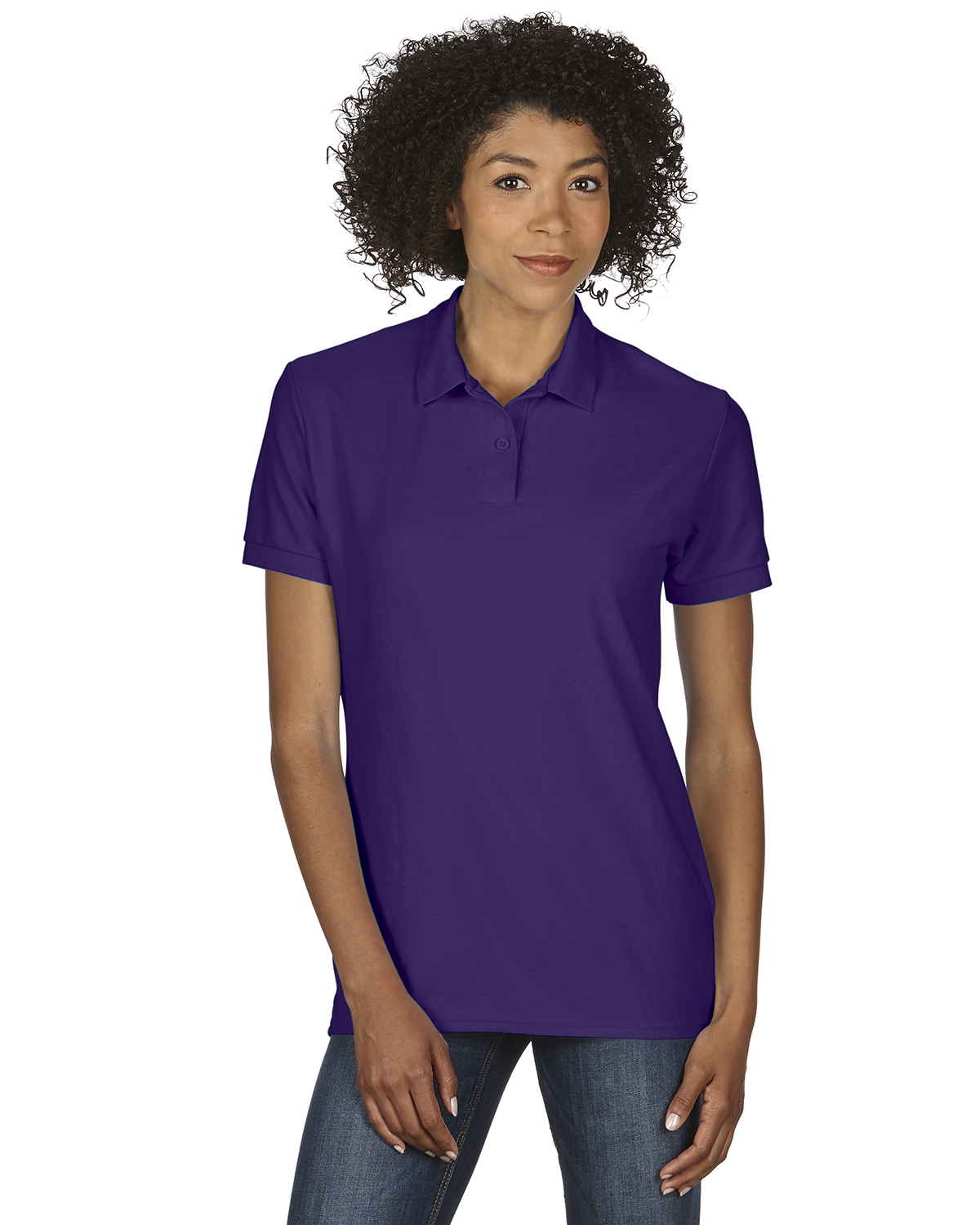 ladies purple polo shirt