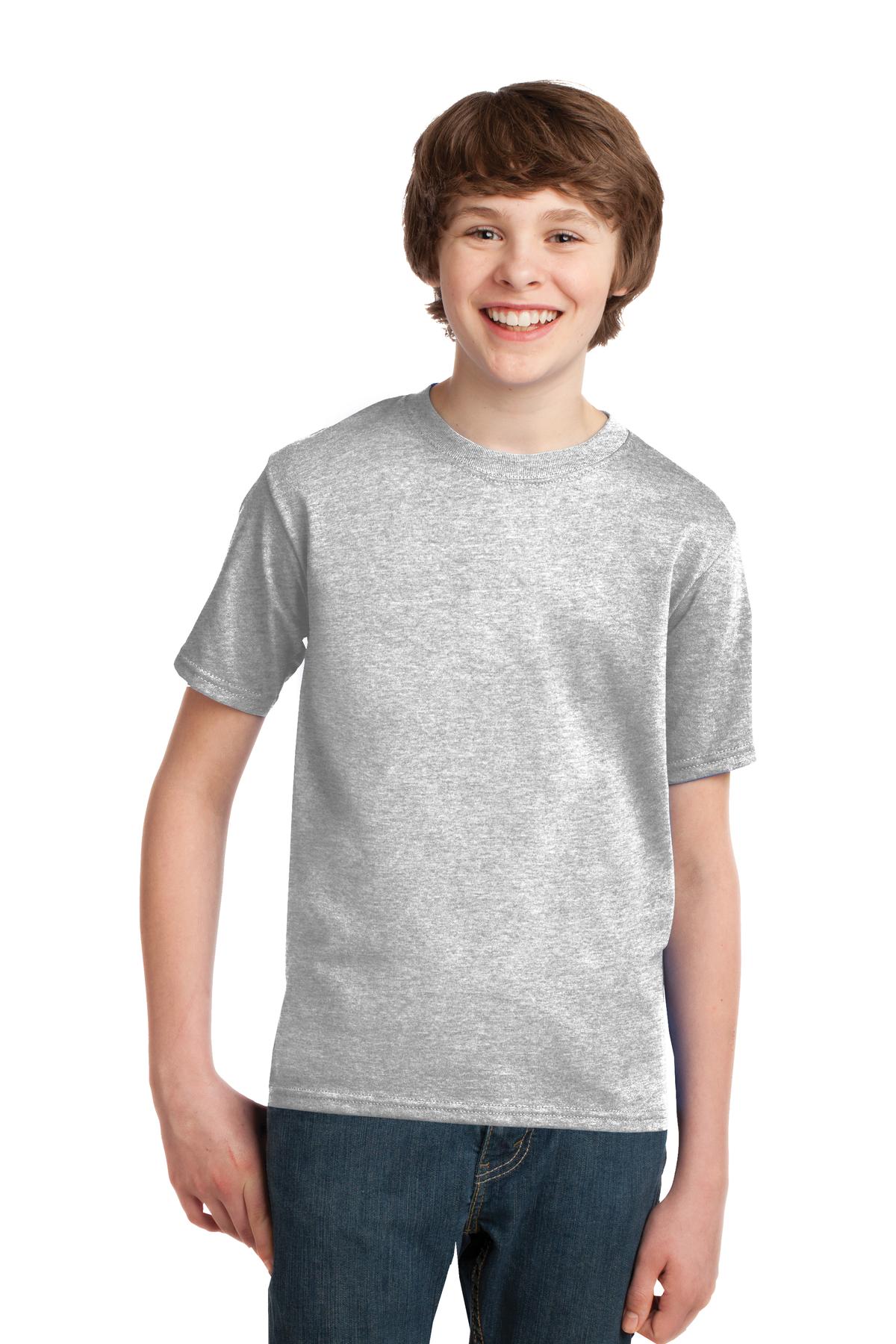 Youth Essential T-Shirt M PC61Y Port /& Company Dark Green