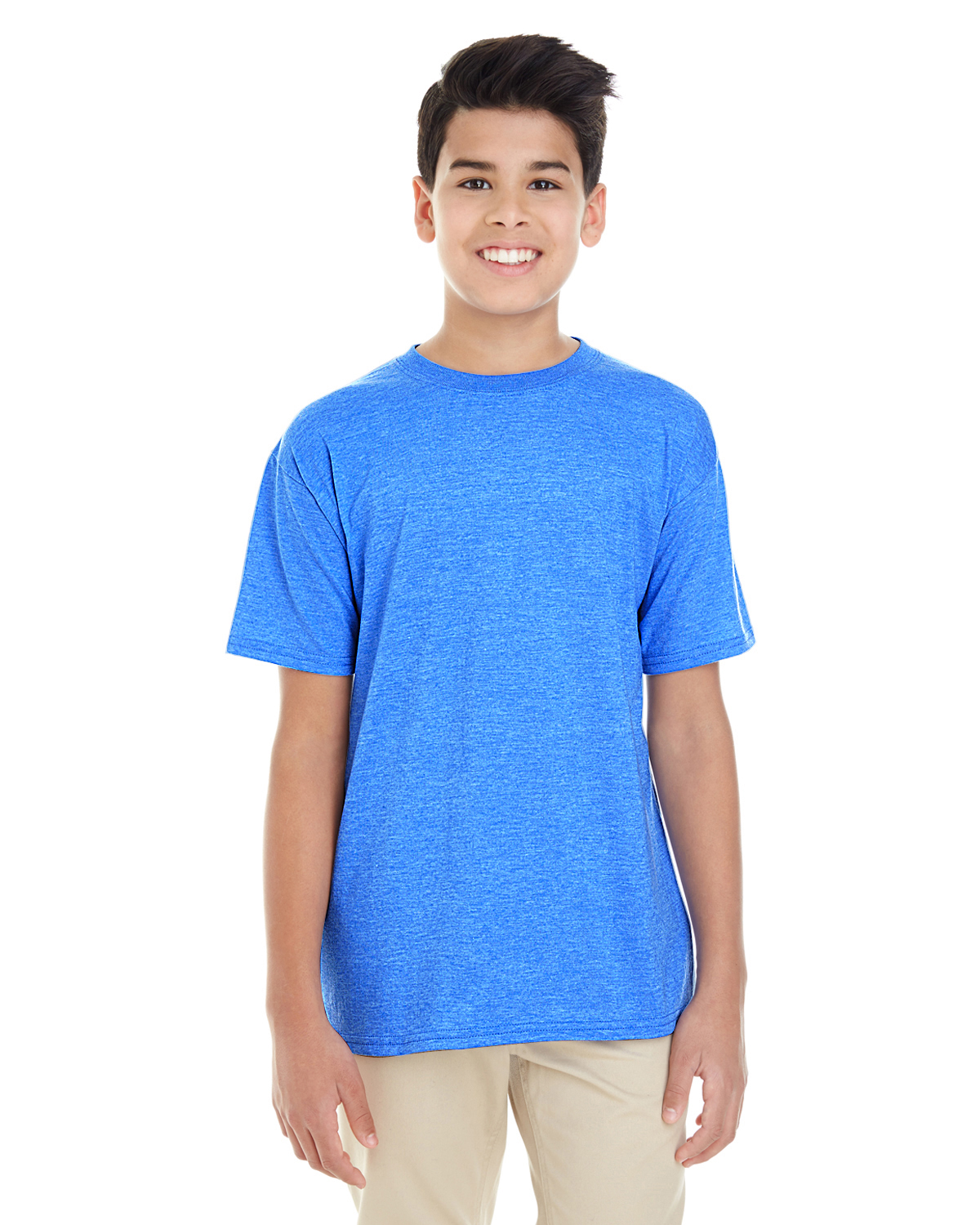 Download Gildan G640 Heather Purple Adult Softstyle 4 5 Oz T Shirt Jiffyshirts