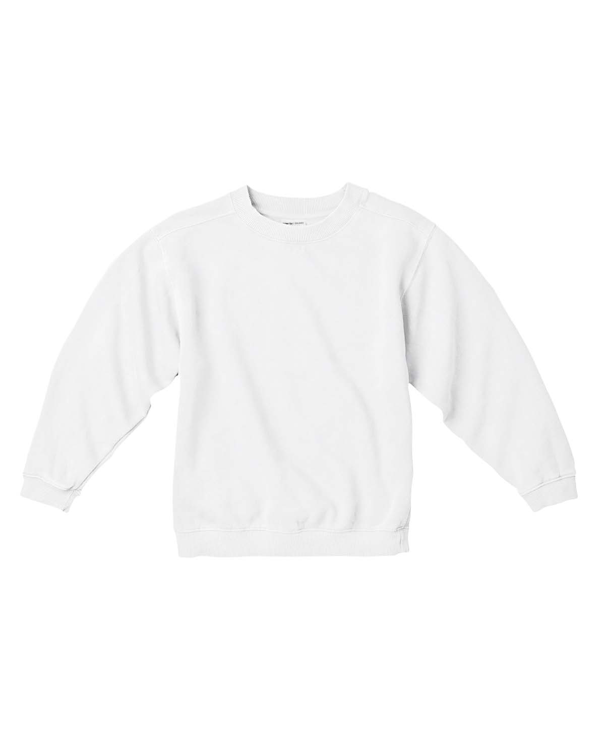 white comfort colors sweatshirt