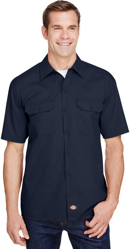 Dickies Short Sleeve Work Shirt - Dark Navy