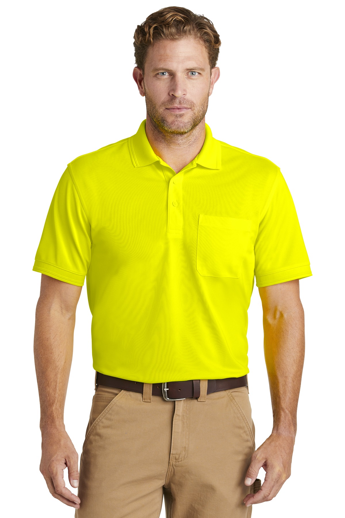 Cornerstone Mens Industrial Pocket Pique Polo