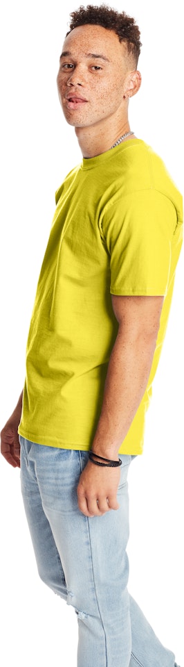 Hanes 5180 Beefy-T T-Shirt - Yellow M