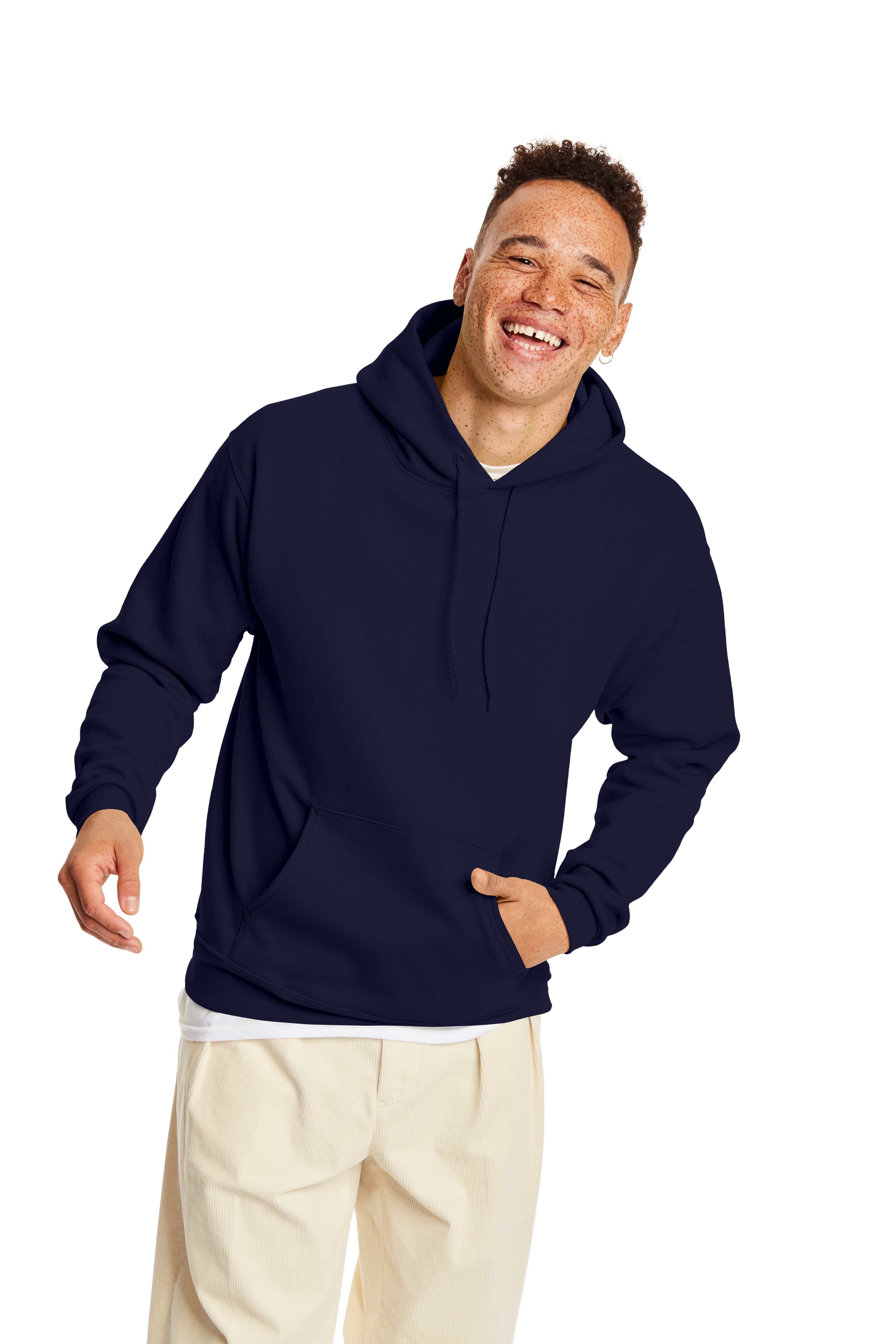 Hanes navy clearance blue hoodie