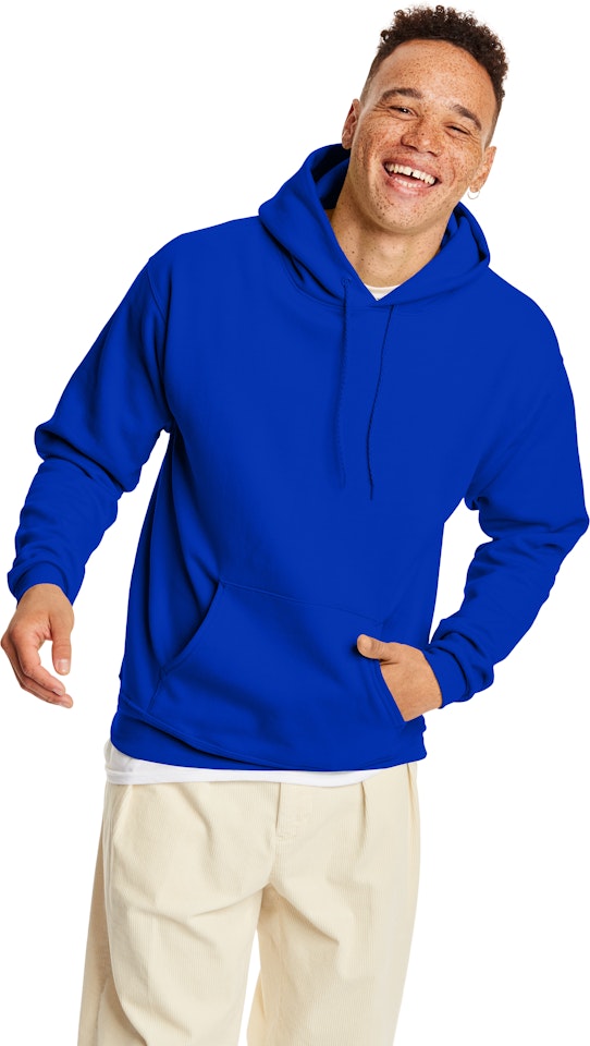 Hanes Men's Ultimate Cotton Full-Zip Hooded Sweatshirt - Deep Blue M
