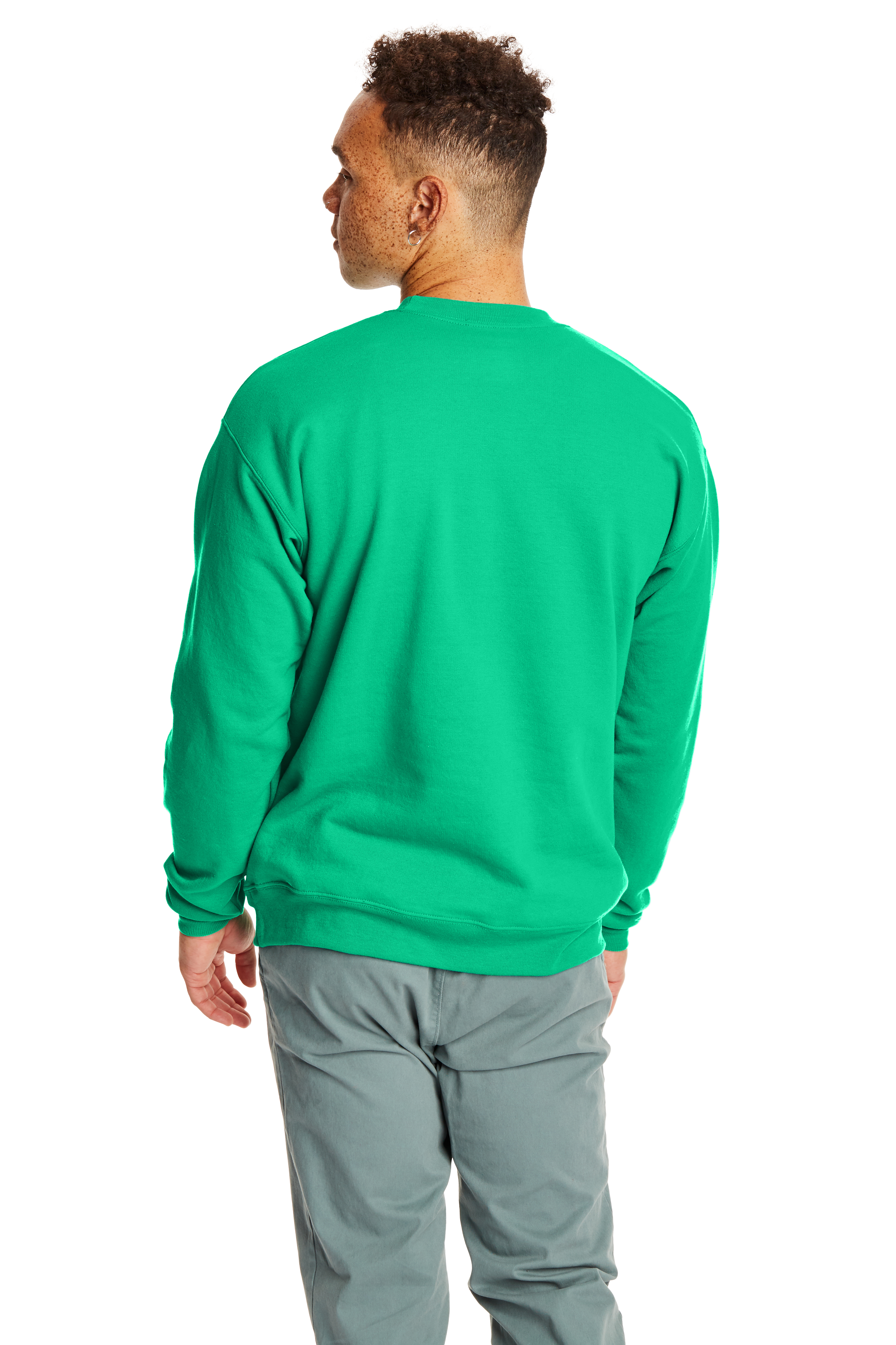 Kelly green outlet crew neck sweater