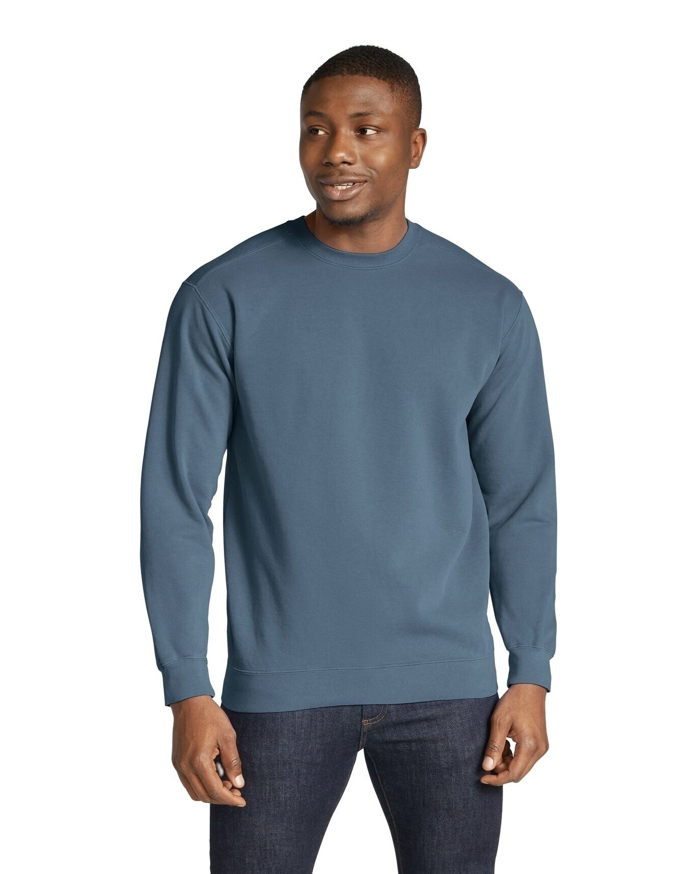 Light blue best sale crew sweatshirt