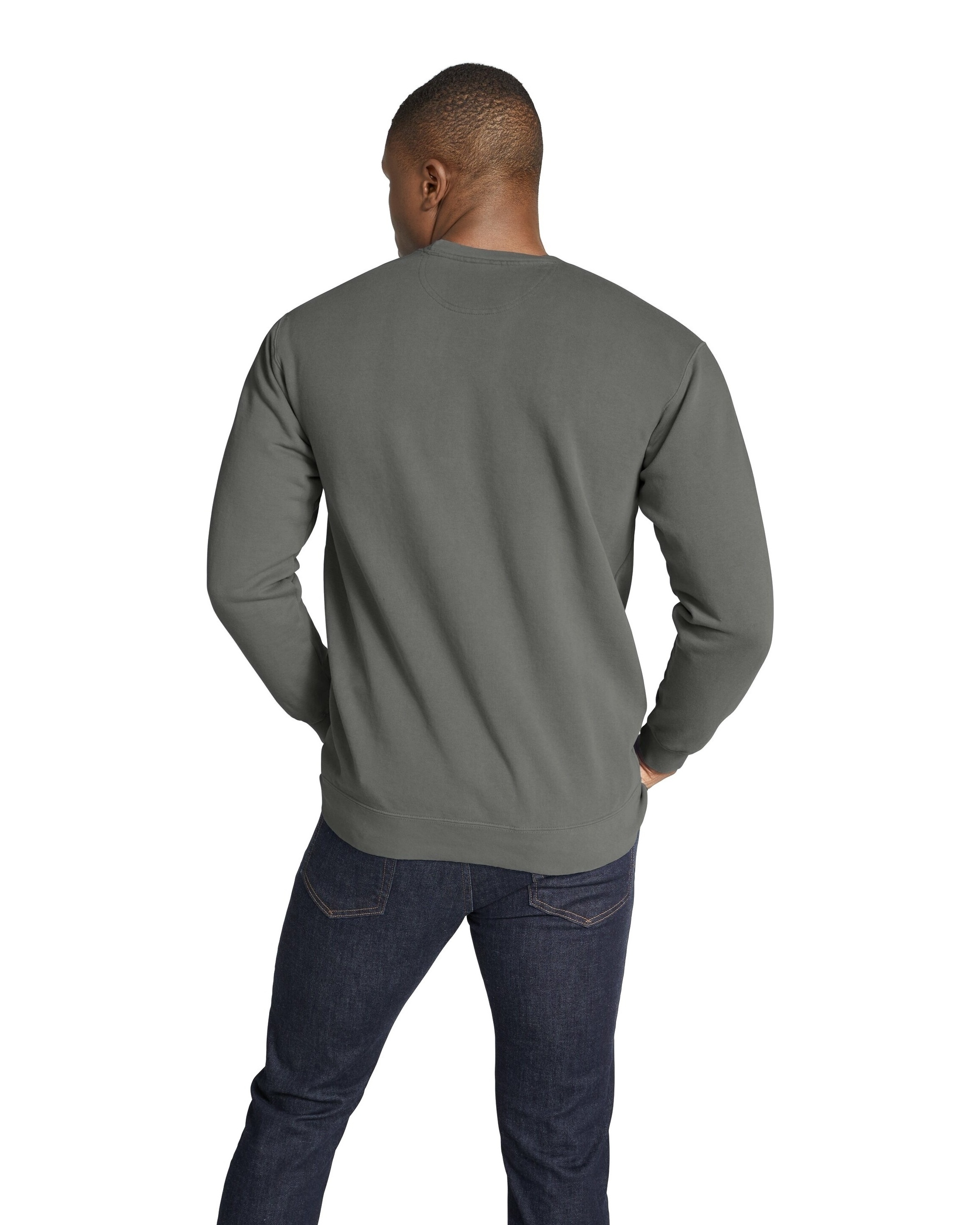 Dark grey crew online neck sweatshirt