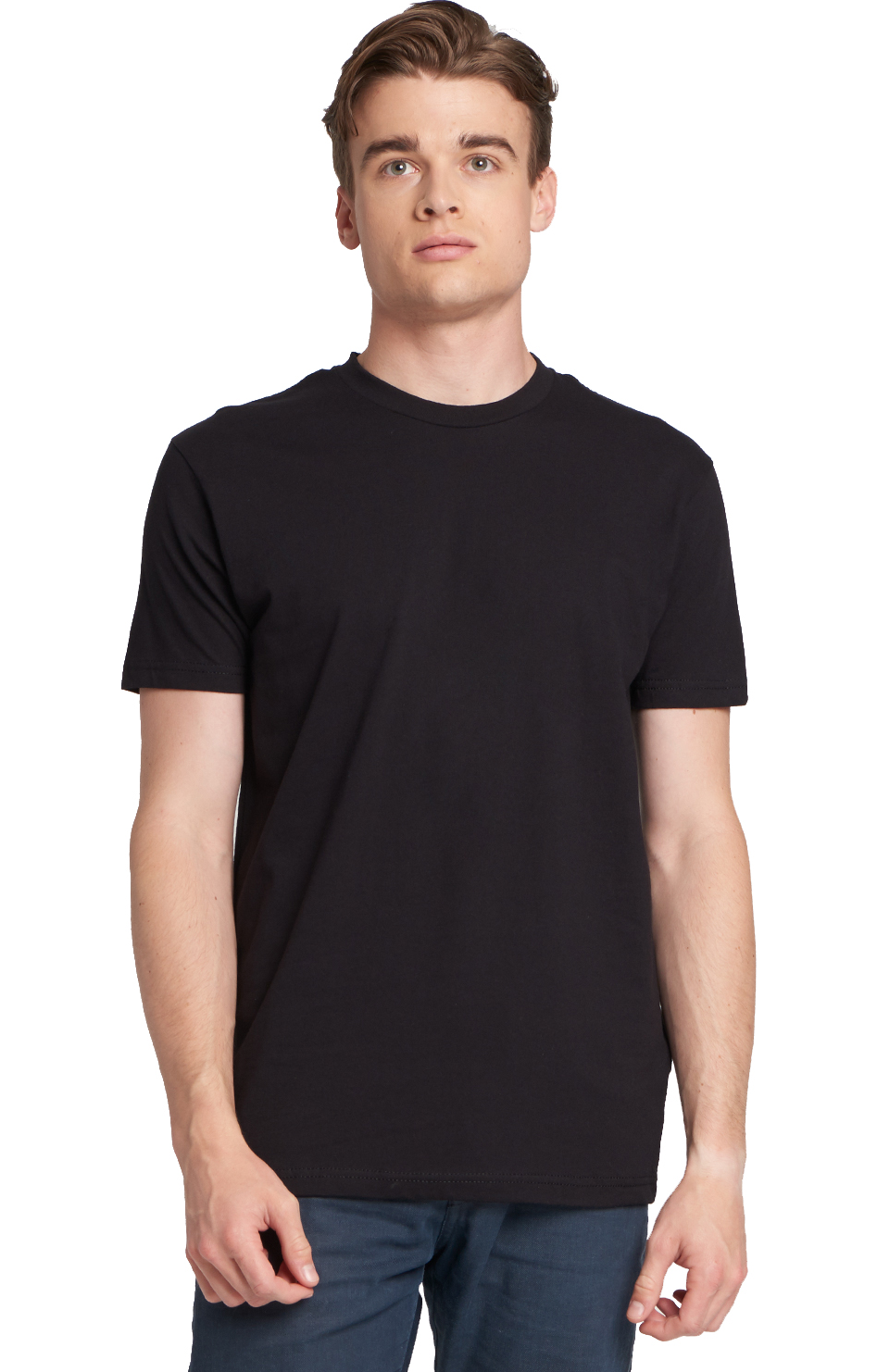 Next Level 3600 Black Unisex Cotton T-Shirt | JiffyShirts