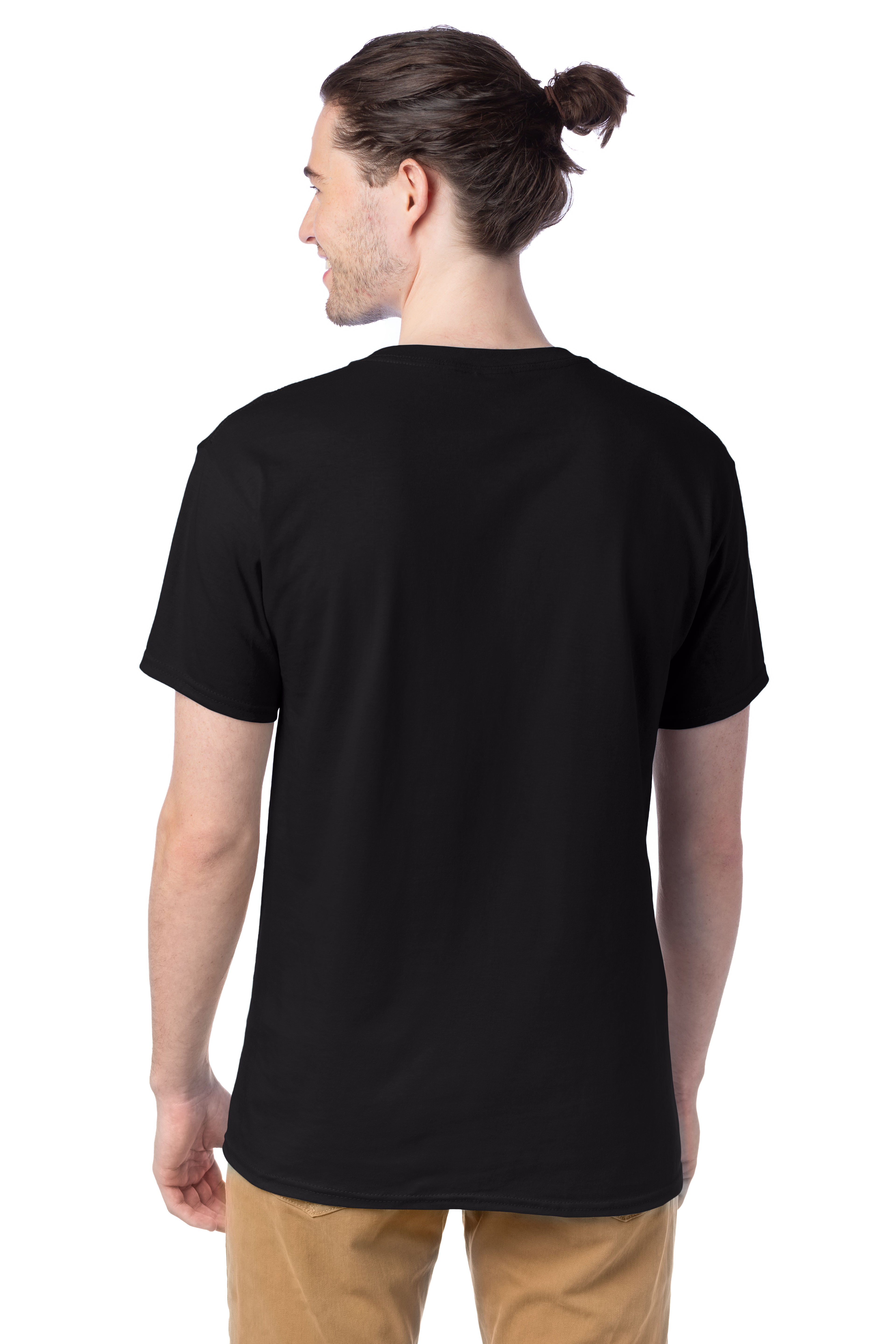 Hanes plain on sale black t shirt