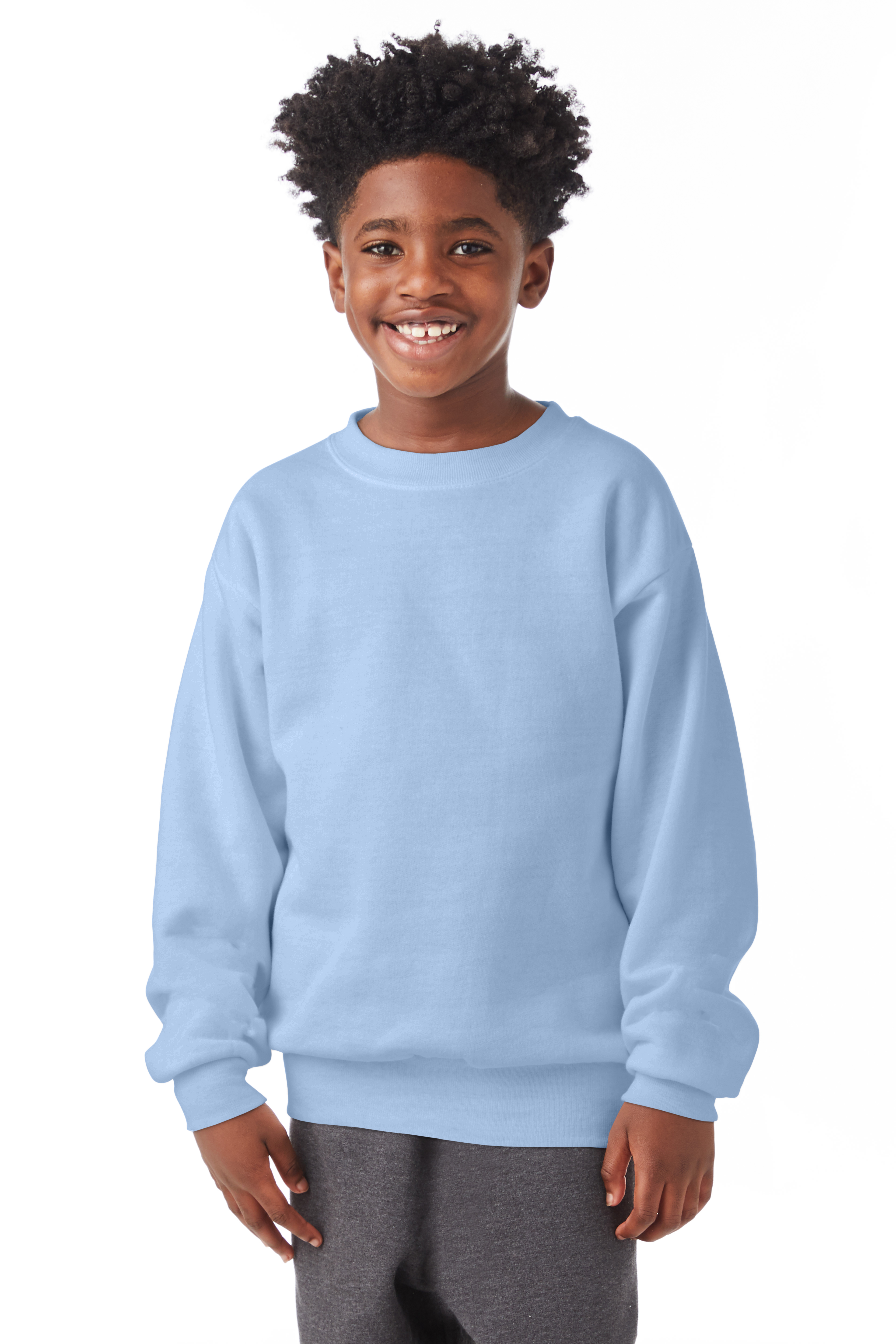 Light blue hanes discount sweatshirt