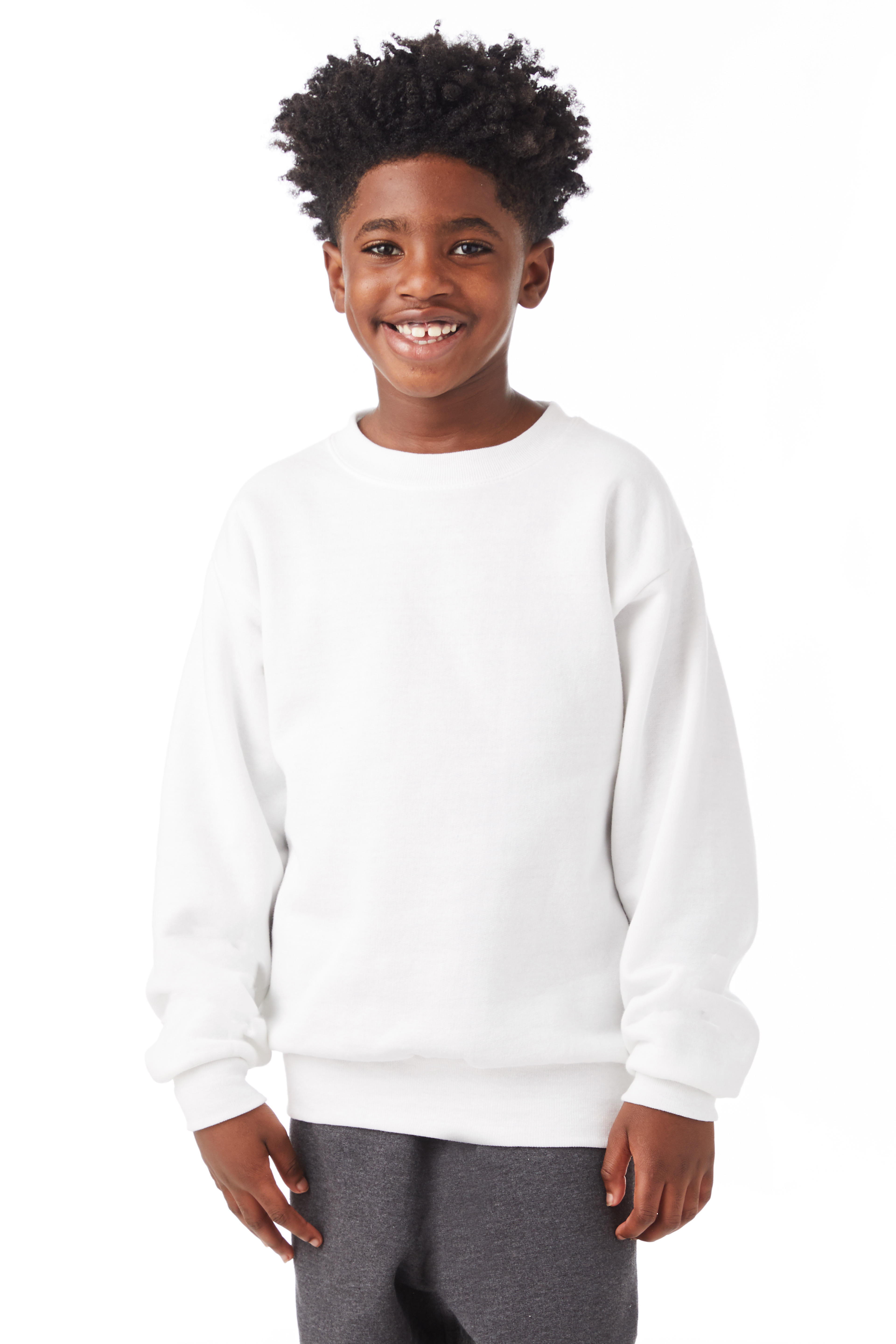 White 2024 youth sweatshirt