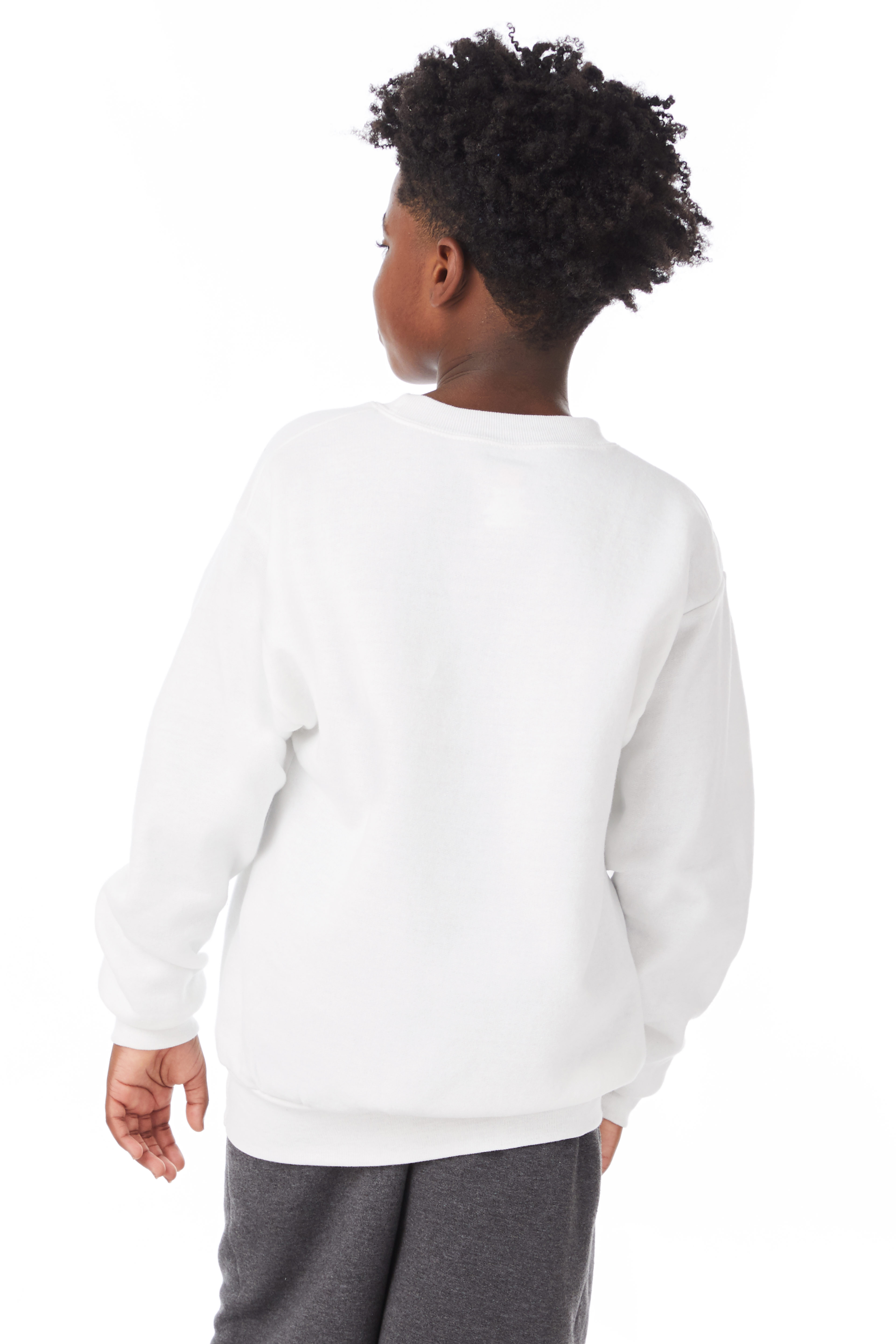 Hanes P360 Youth 7.8 Oz. Eco Smart 50 50 Sweatshirt Jiffy Shirts