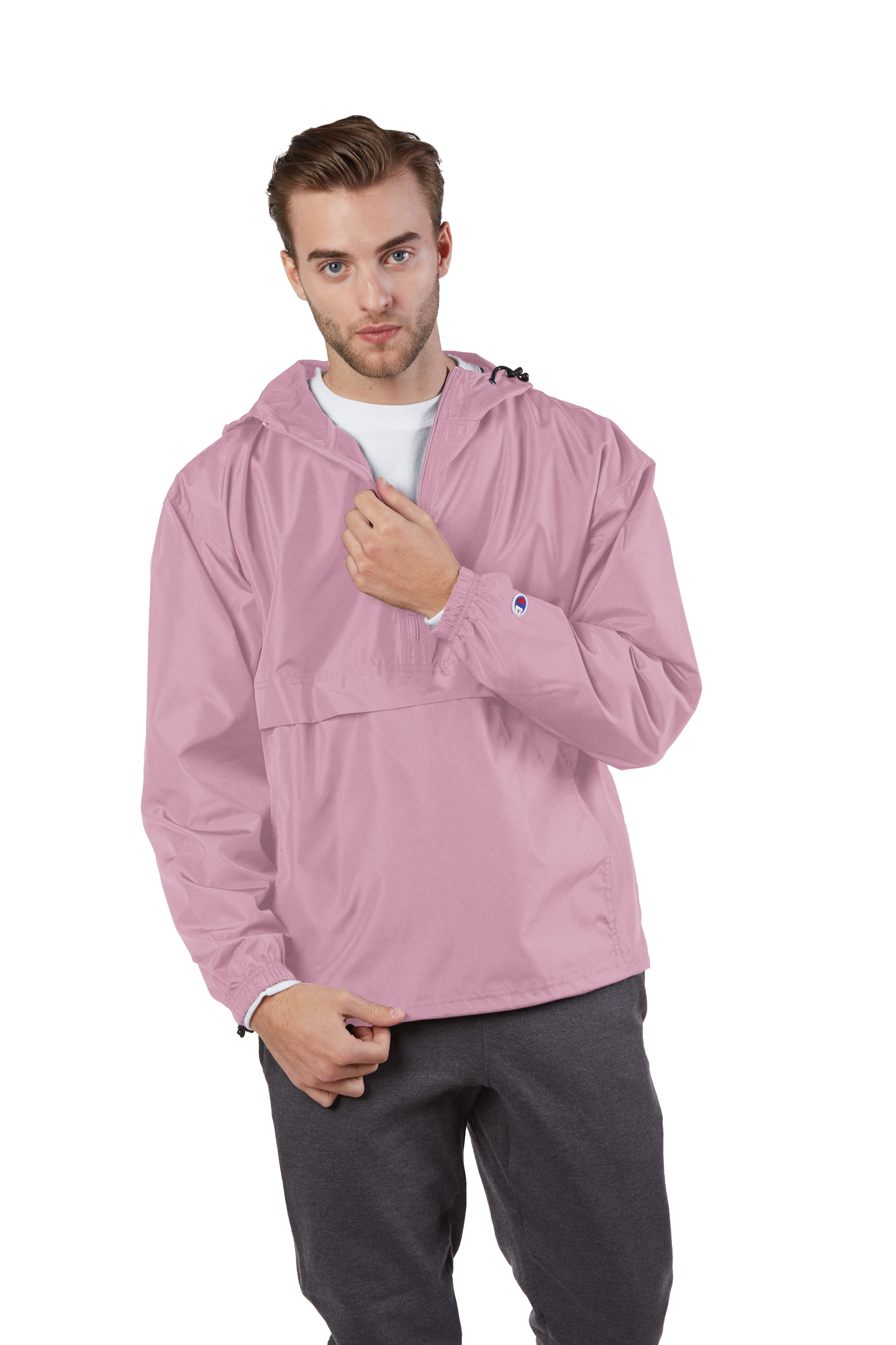 Pink full shop zip anorak jacket