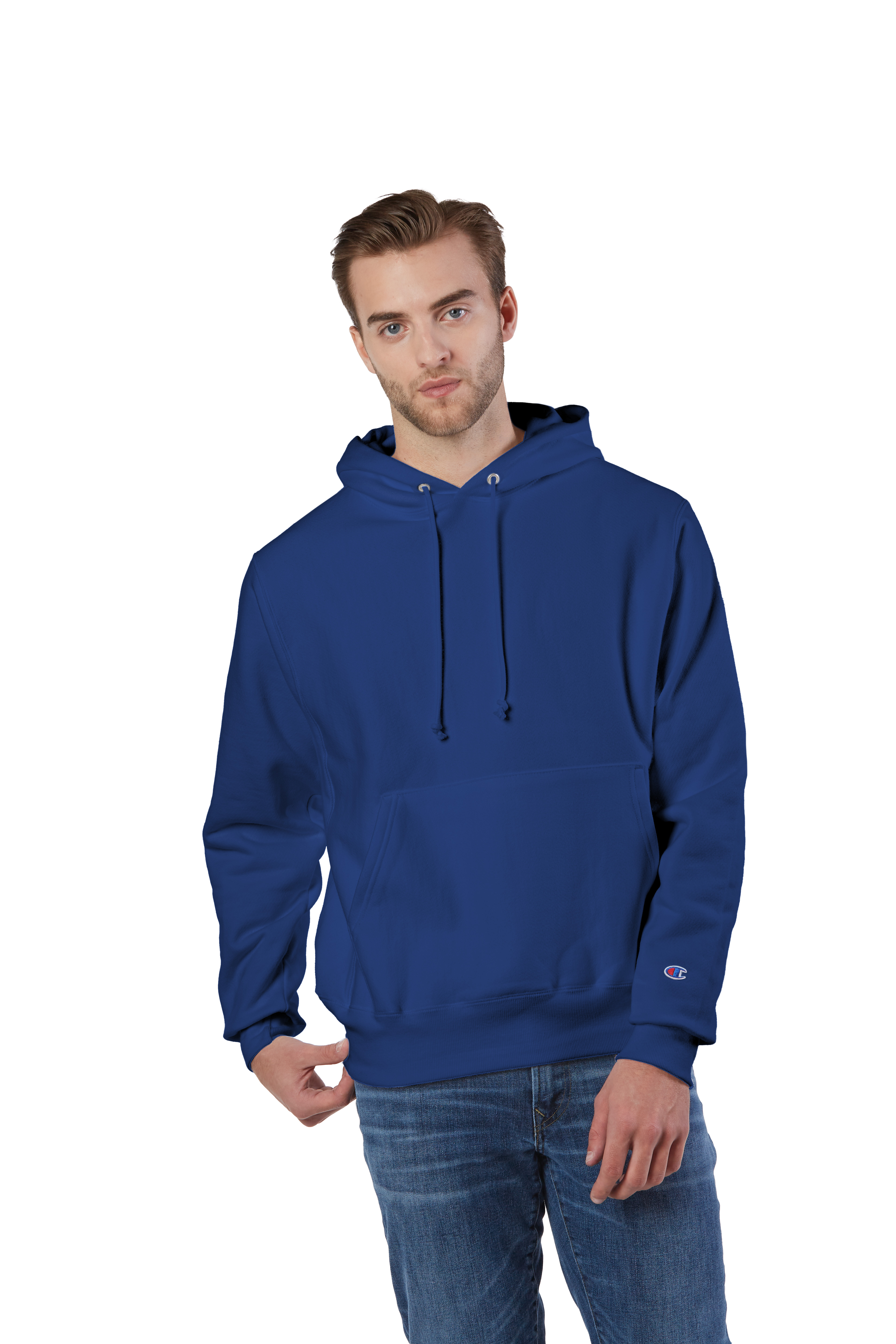 Reverse Weave® 12 oz., Pullover Hooded Sweatshirt