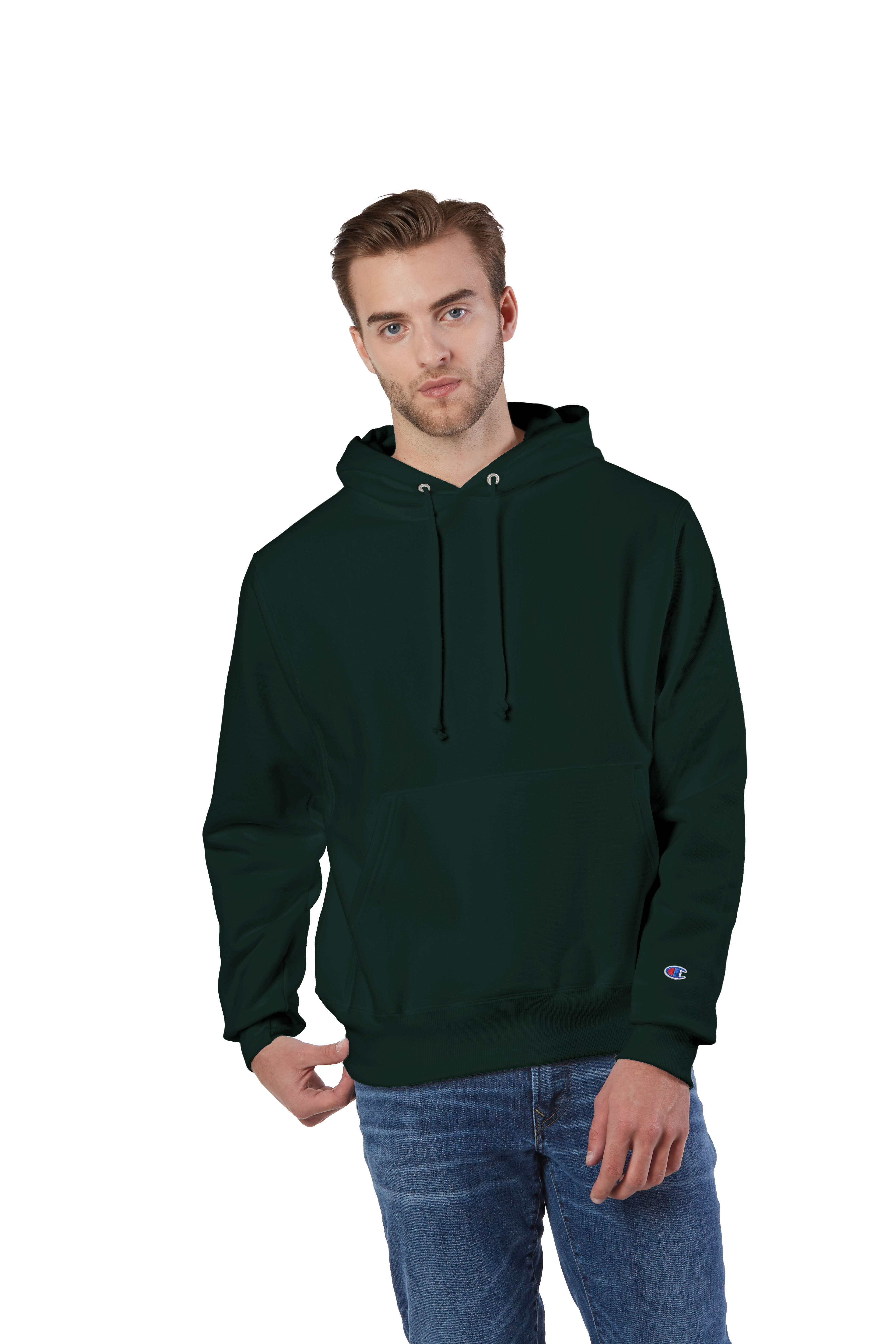 Reverse Weave® 12 oz., Pullover Hooded Sweatshirt