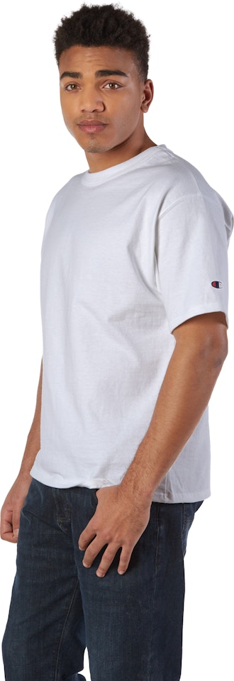 Champion oversized small logo t-shirt in washed beige