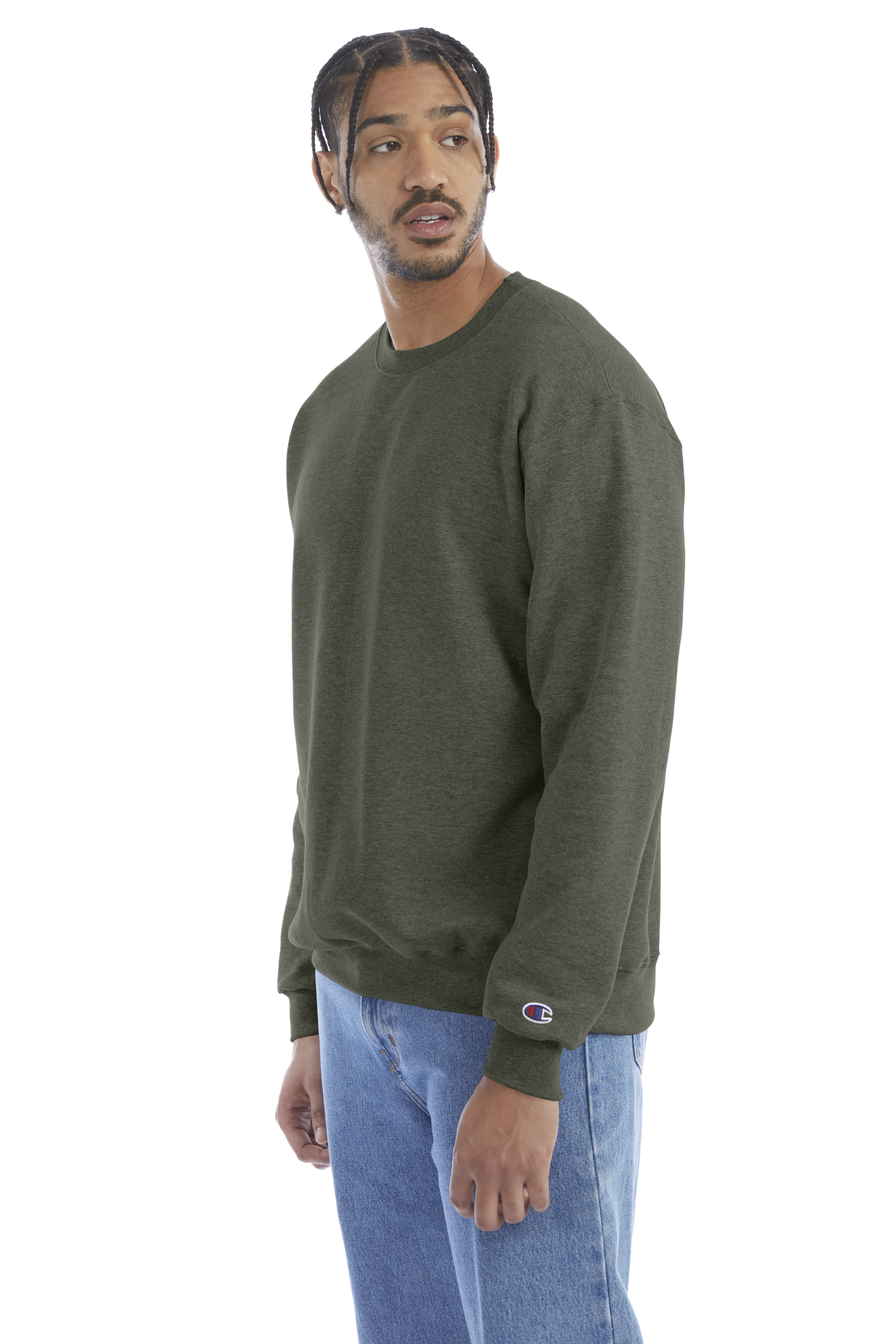 Champion sweater dark grey cheap green