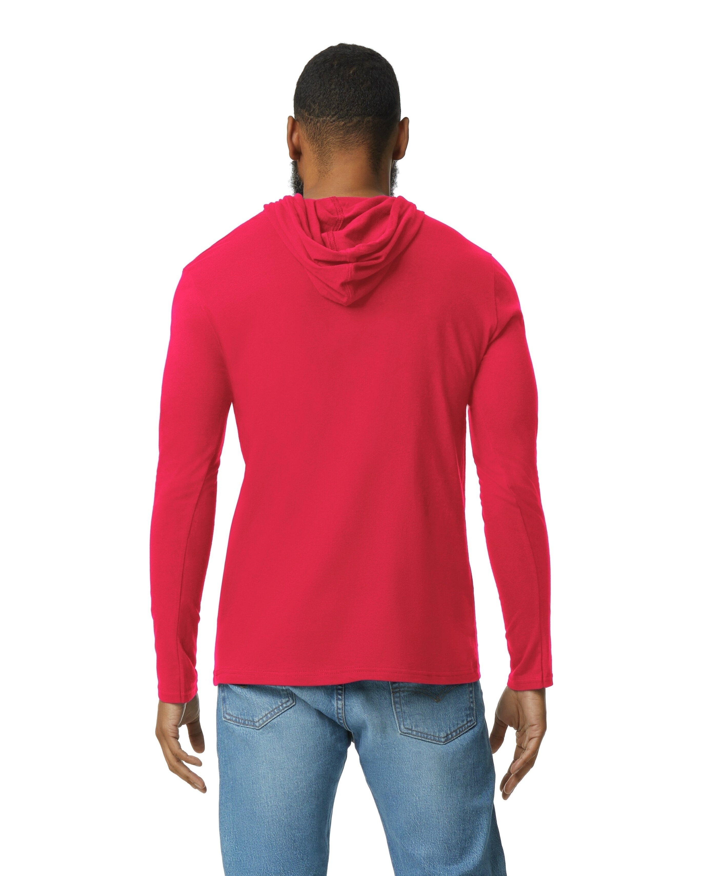 Adult Lightweight Long Sleeve Hooded T Shirt