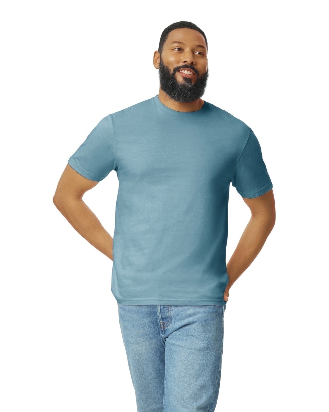 Gildan 64000 Indigo Adult Softstyle 4.5 Oz. T Shirt Jiffy Shirts