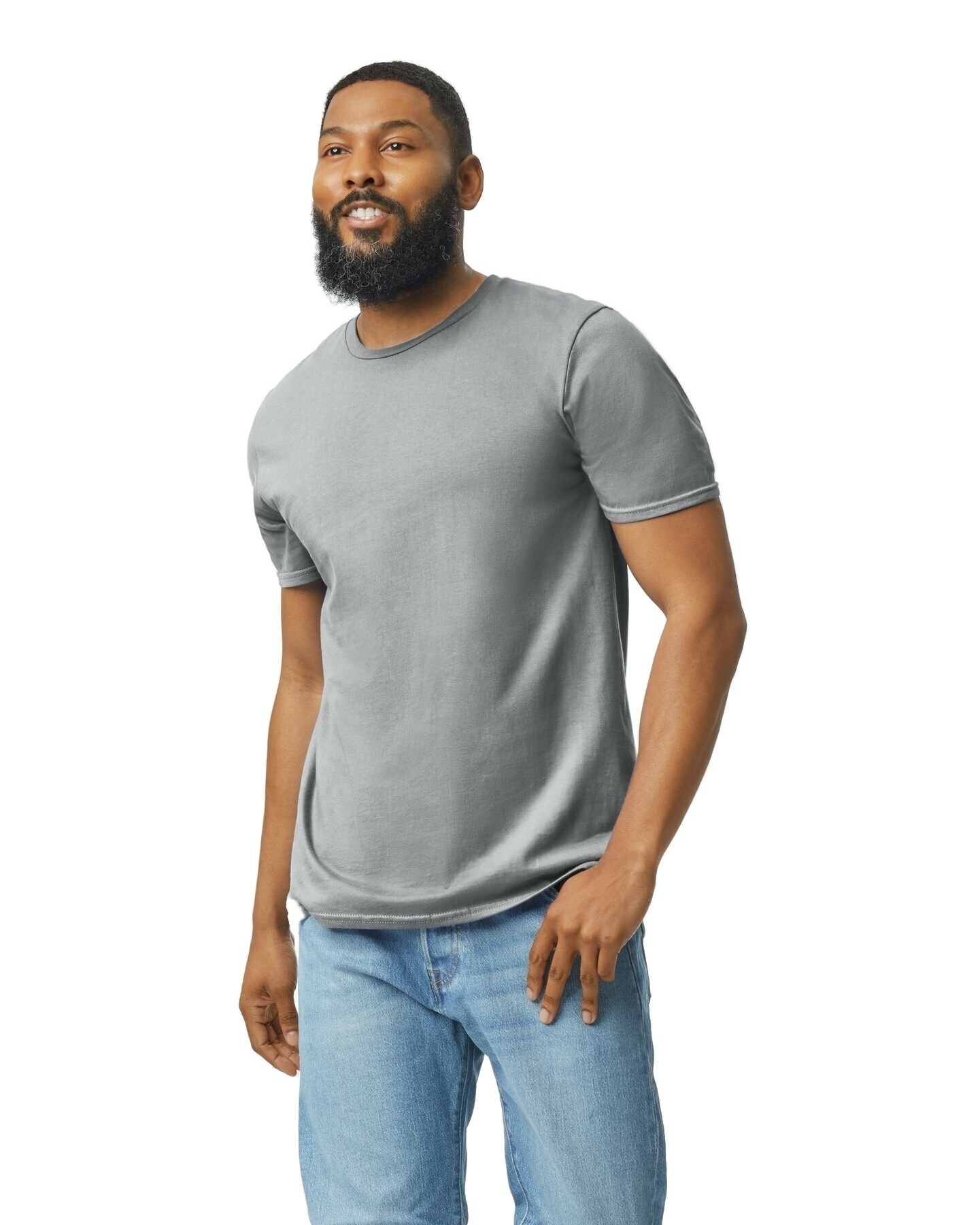 Gildan 64000 Sport Gray Adult Softstyle® 4.5 oz. T-Shirt | JiffyShirts
