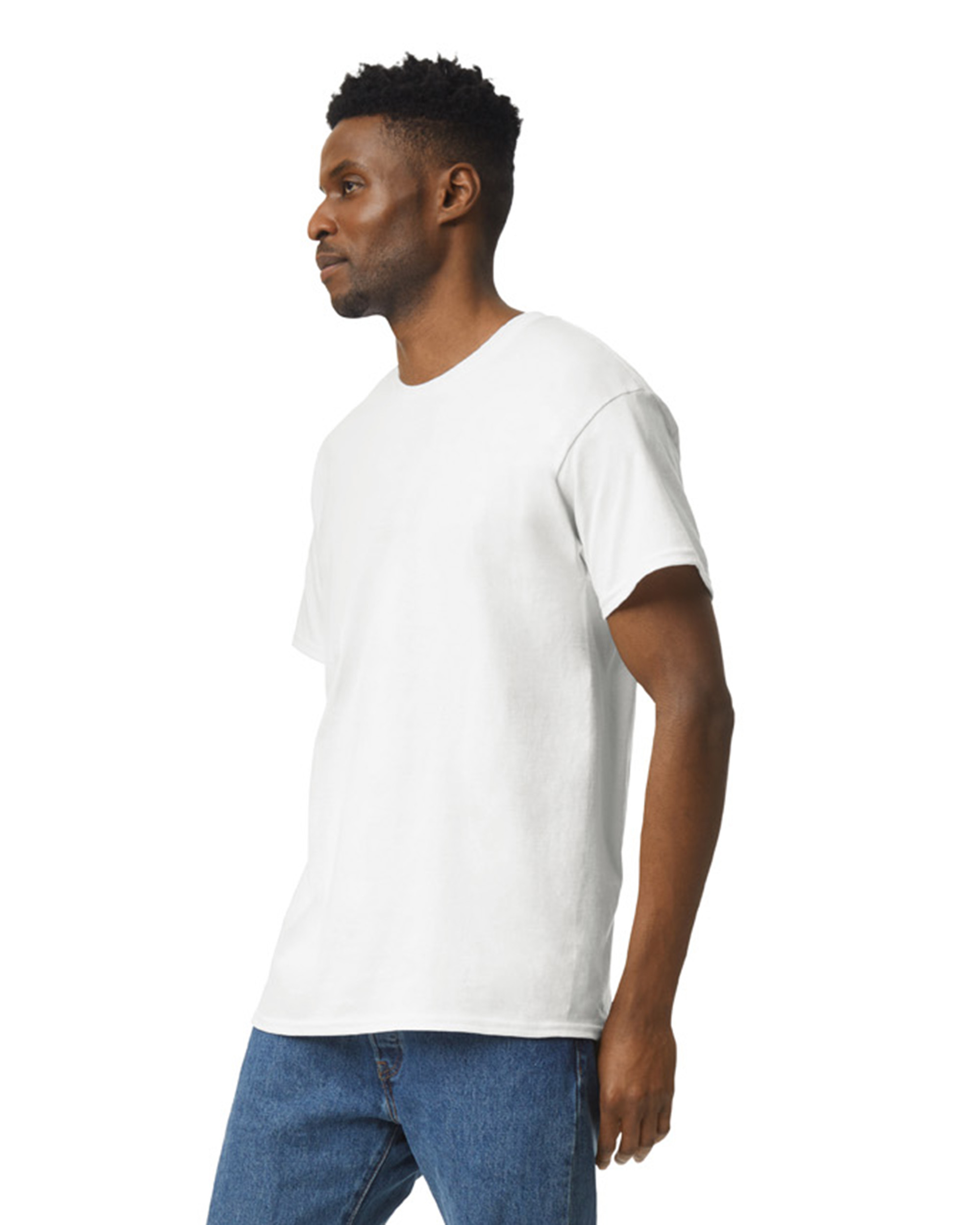 Gildan 2000 White Adult Ultra Cotton® 6 Oz. T Shirt | Jiffy Shirts