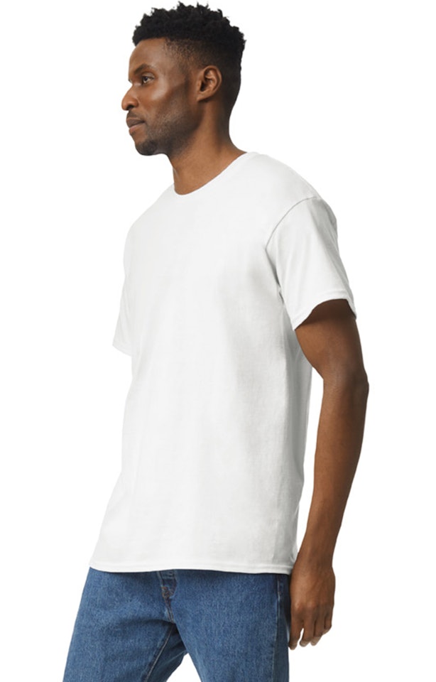Gildan 2000 White Adult Ultra Cotton® 6 Oz. T Shirt | Jiffy Shirts