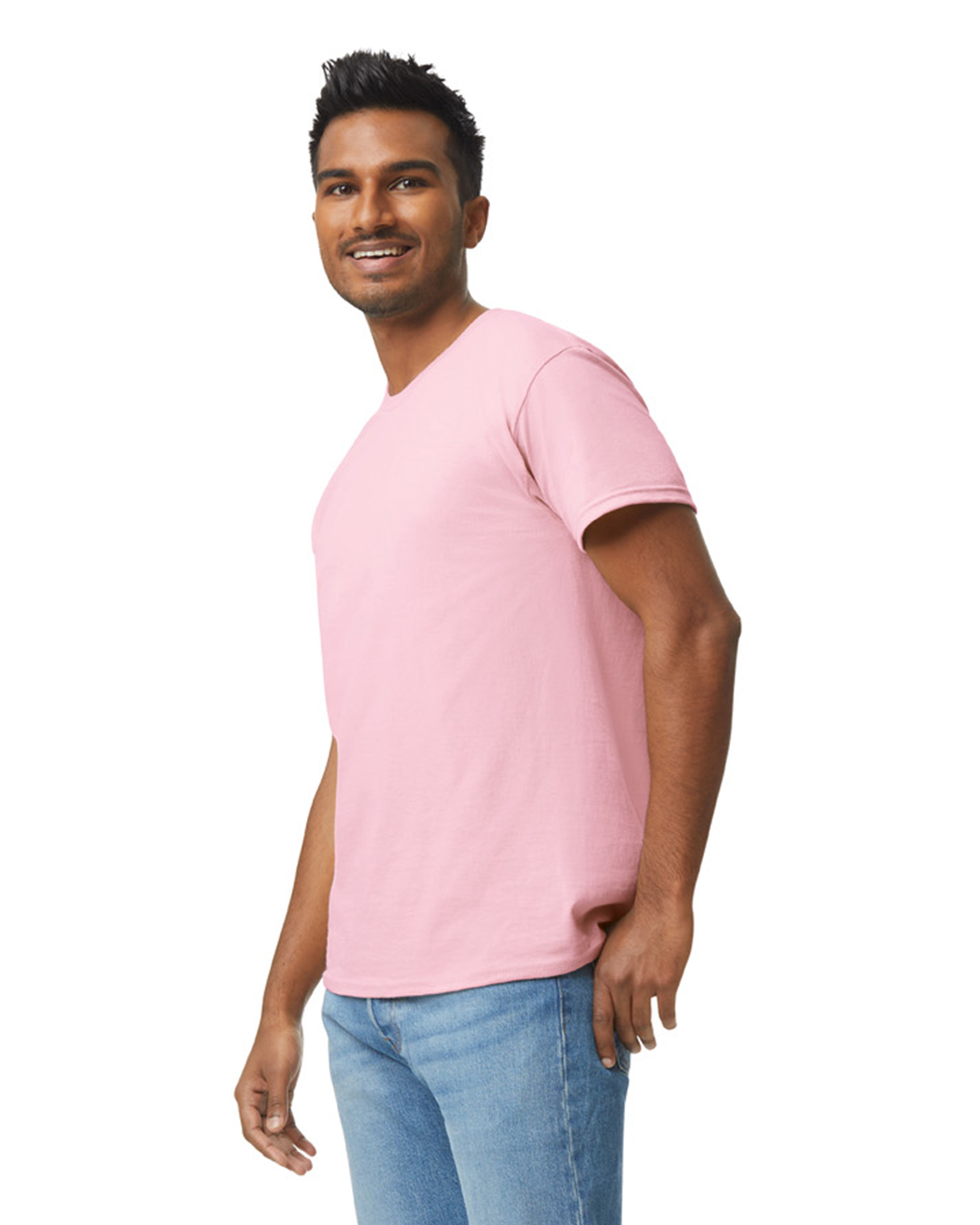 Solid pink t discount shirt