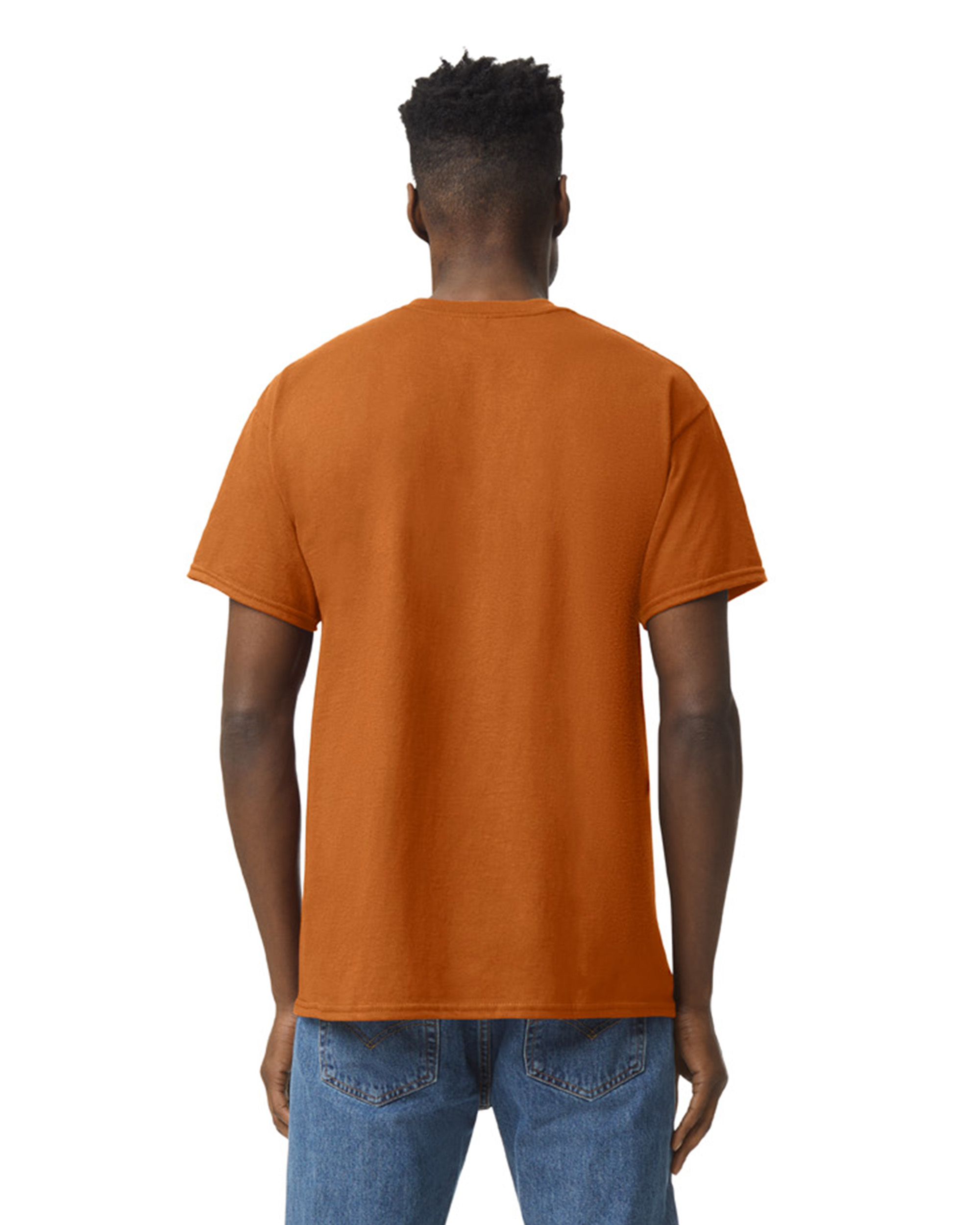Gildan 5000 T. Orange Adult Heavy Cotton T Shirts Jiffy Shirts