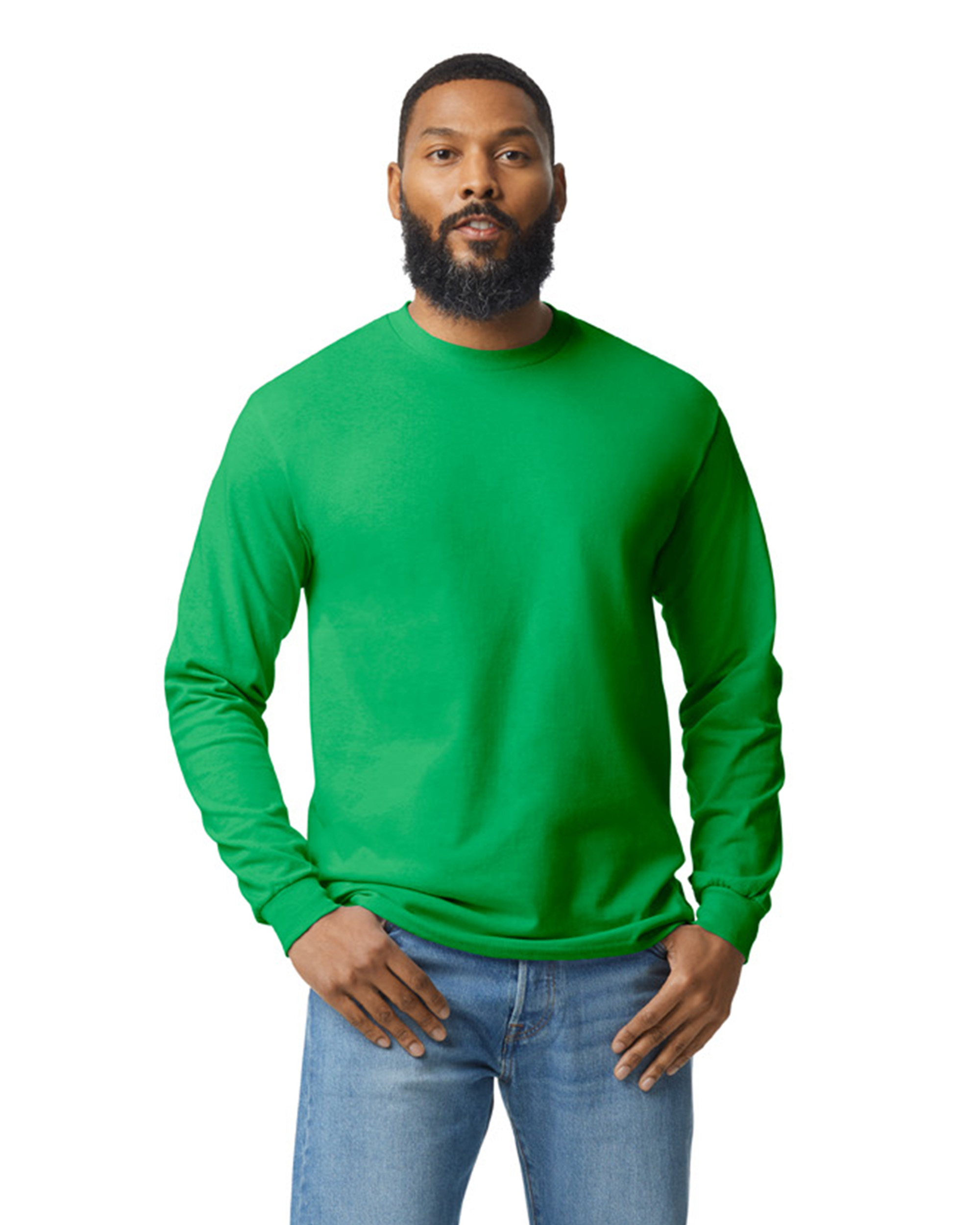 Green long sleeve clearance shirt