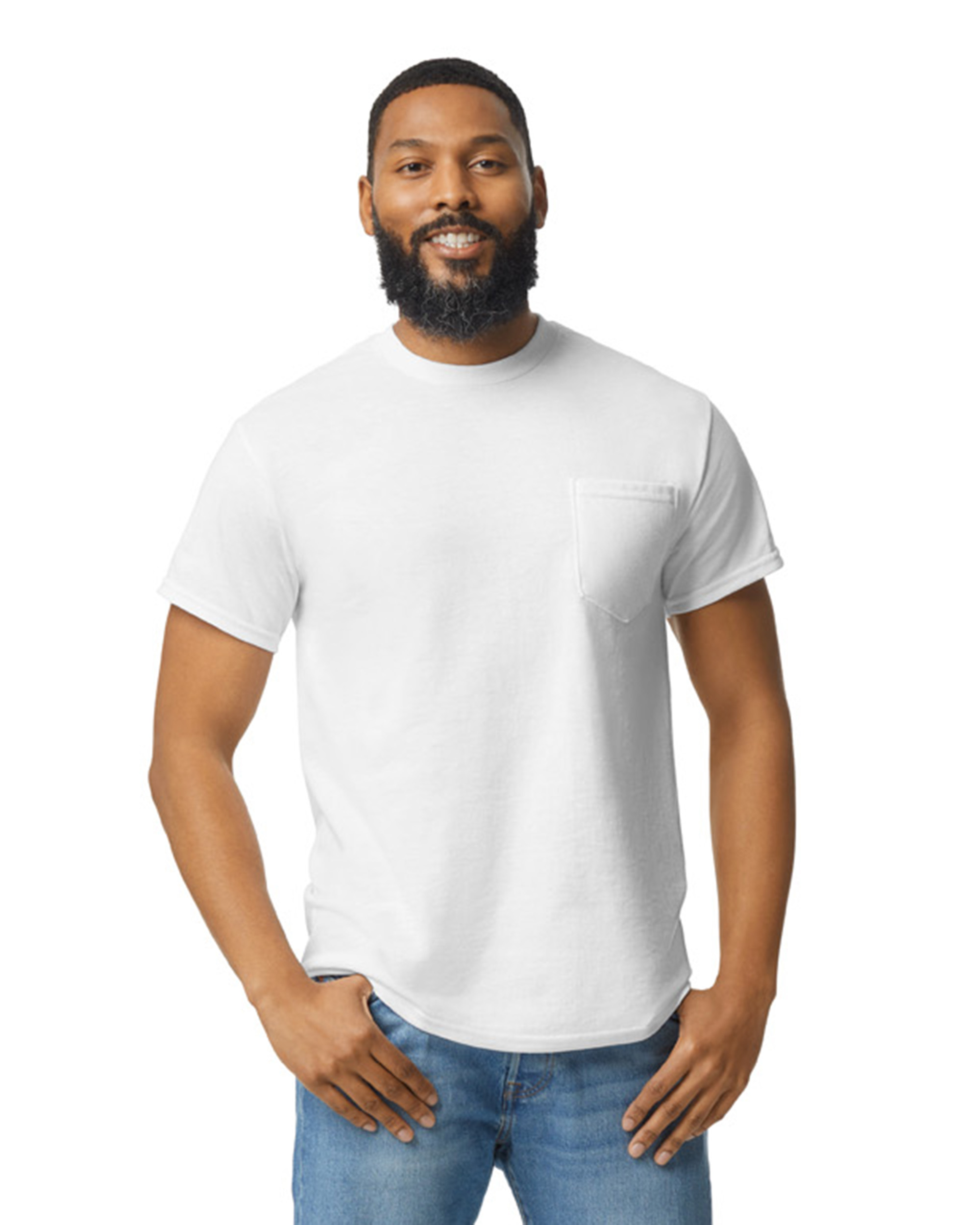 Gildan G830 Adult 5.5 Oz., 50/50 Pocket T Shirt | Jiffy Shirts