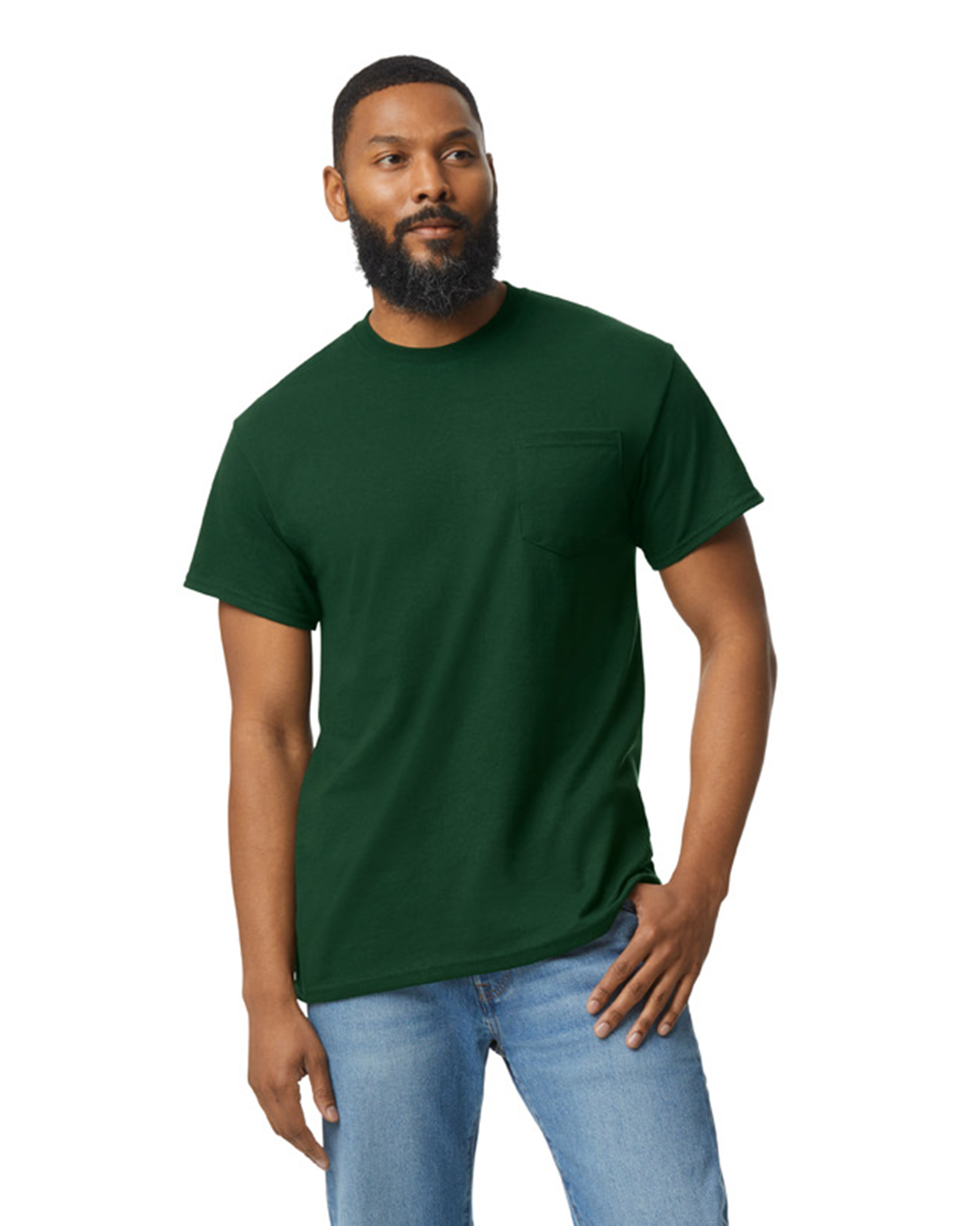 Gildan G830 Adult 5.5 Oz., 50/50 Pocket T Shirt | Jiffy Shirts