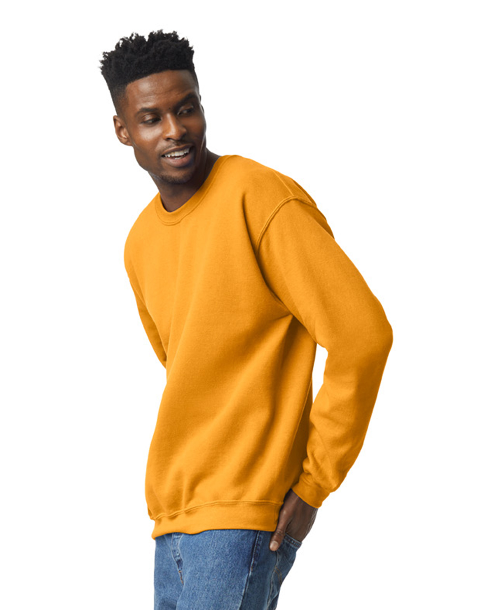 Yellow best sale crew sweatshirt