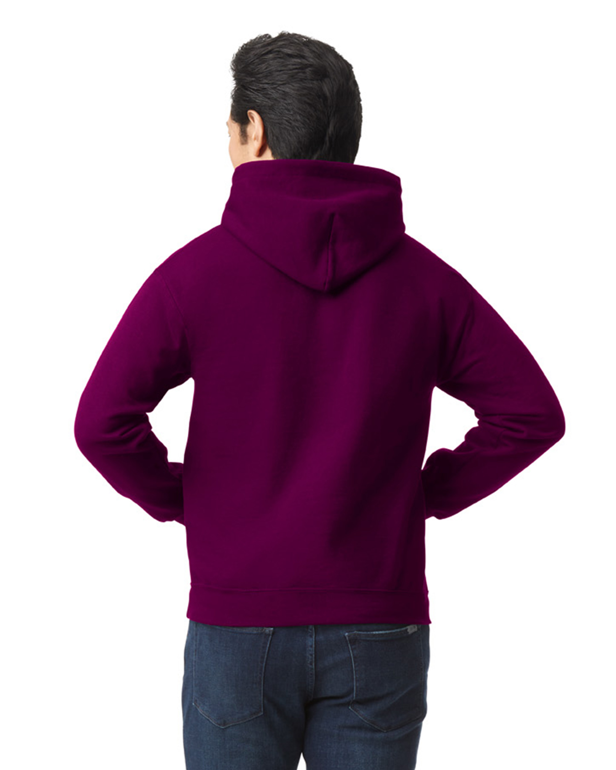 Gildan burgundy online hoodie