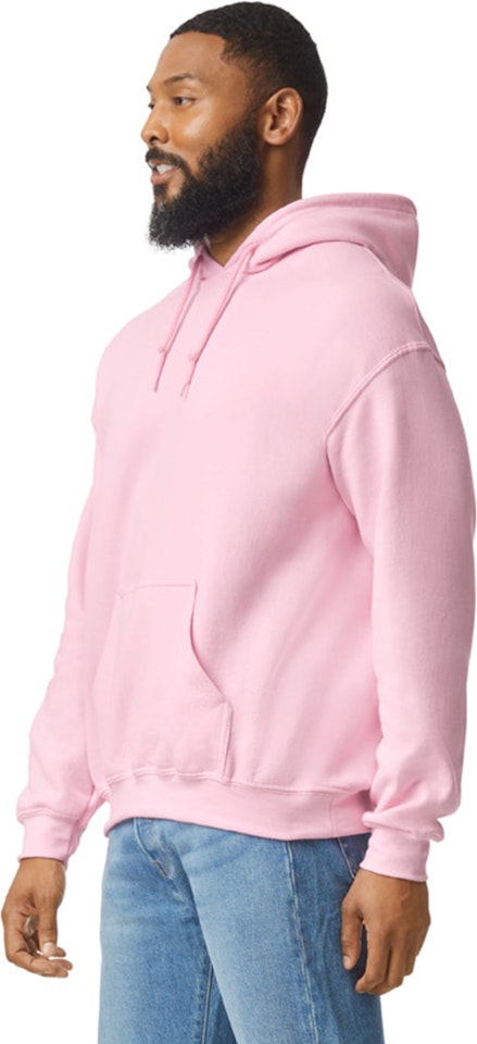 Gildan Men's Long Sleeve Heavy Blend Front Pocket Pullover Hoodie Light Pink  2XL 