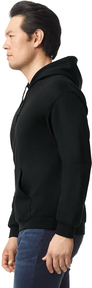 18500 Gildan Heavy Blend™ Hooded Sweatshirt Black – Detail Basics Canada