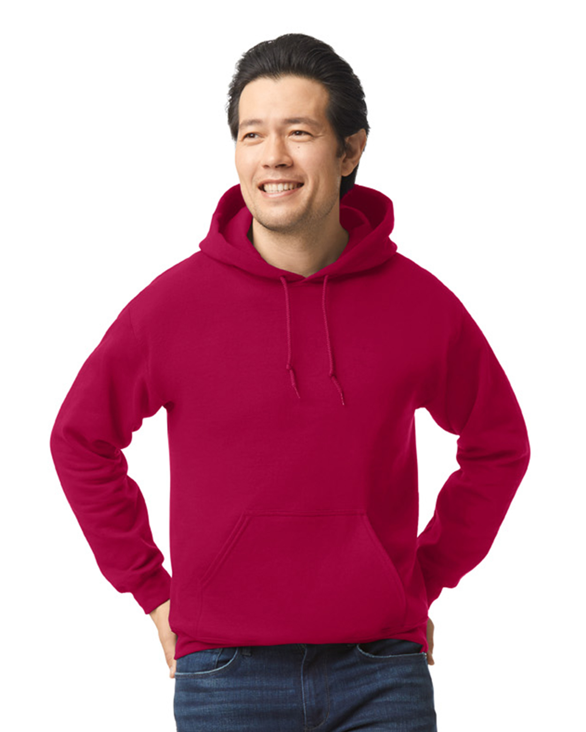 Red hoodie 2024 gildan