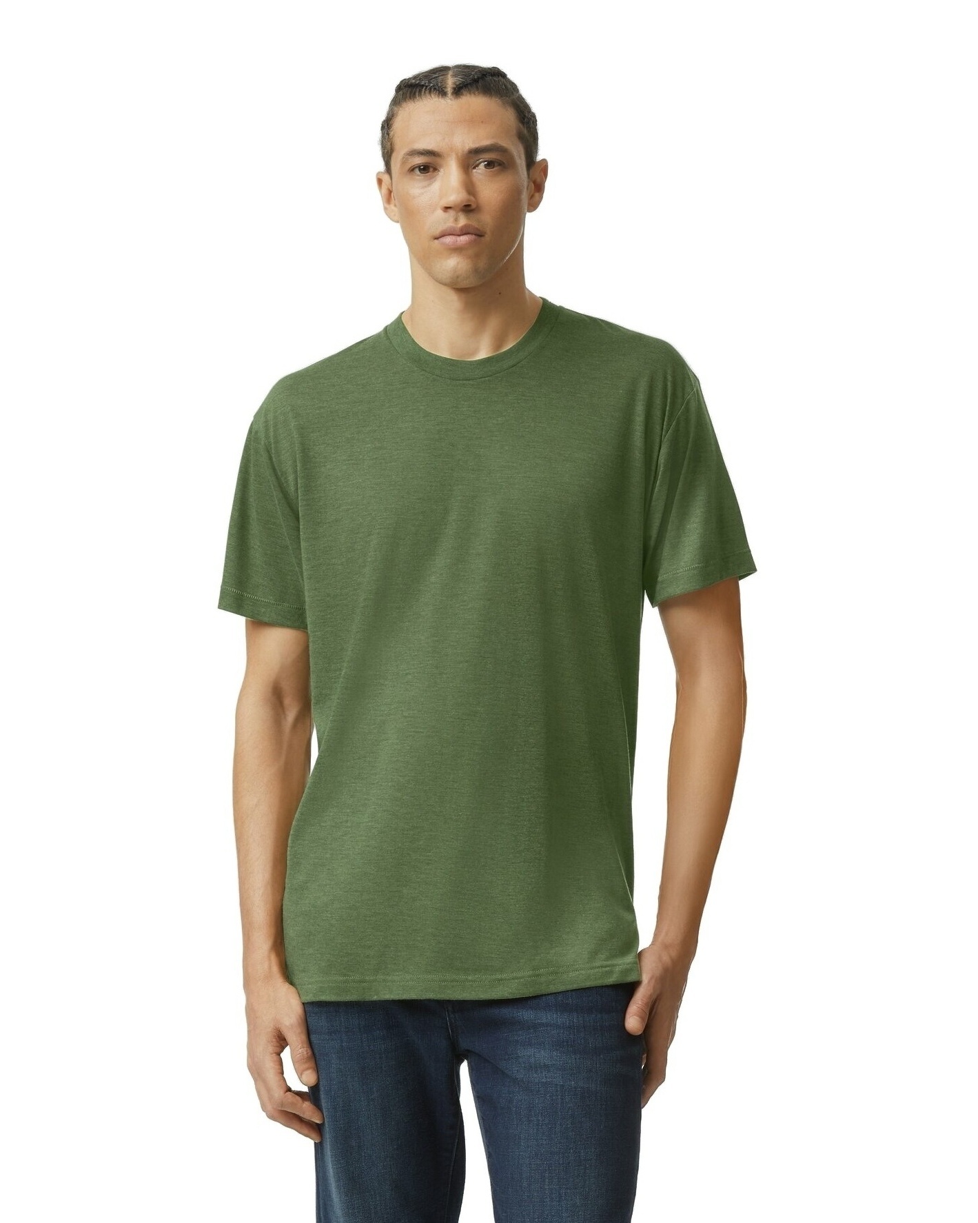 American Apparel Tr401 W Unisex Triblend Short Sleeve Track T