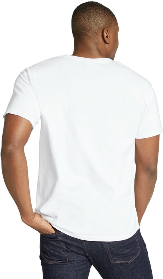 Comfort Colors 6030 - Garment Dyed Short Sleeve Shirt with A Pocket, White, M