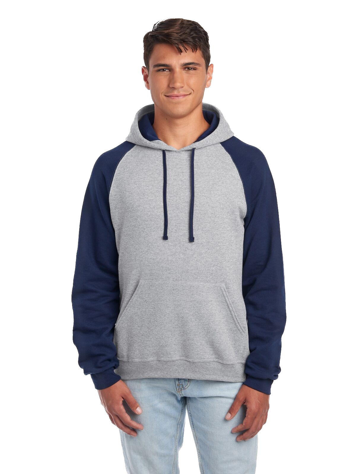 Jerzees 96 Cr Adult 8 Oz. Nu Blend Colorblock Raglan Pullover