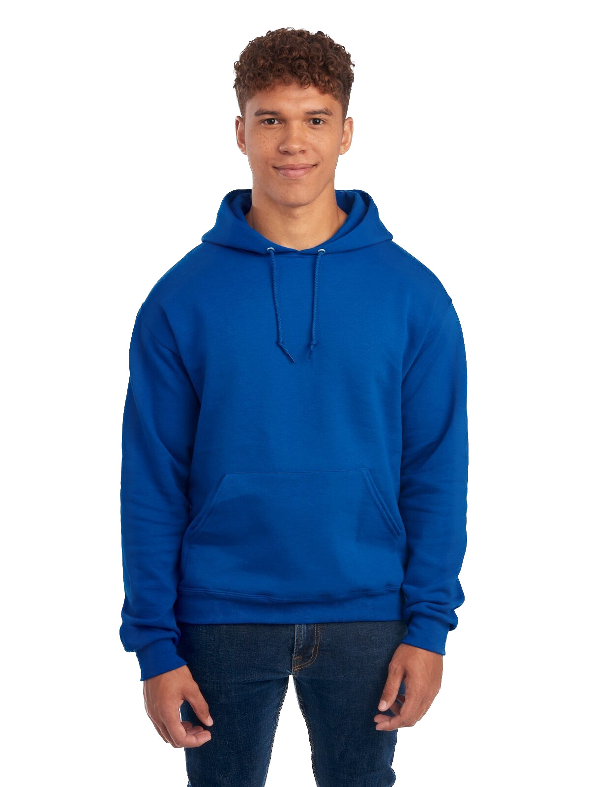 Comfort Colors Adult Fleece Pullover Hoodie - Flo Blue, Size Small - View #9