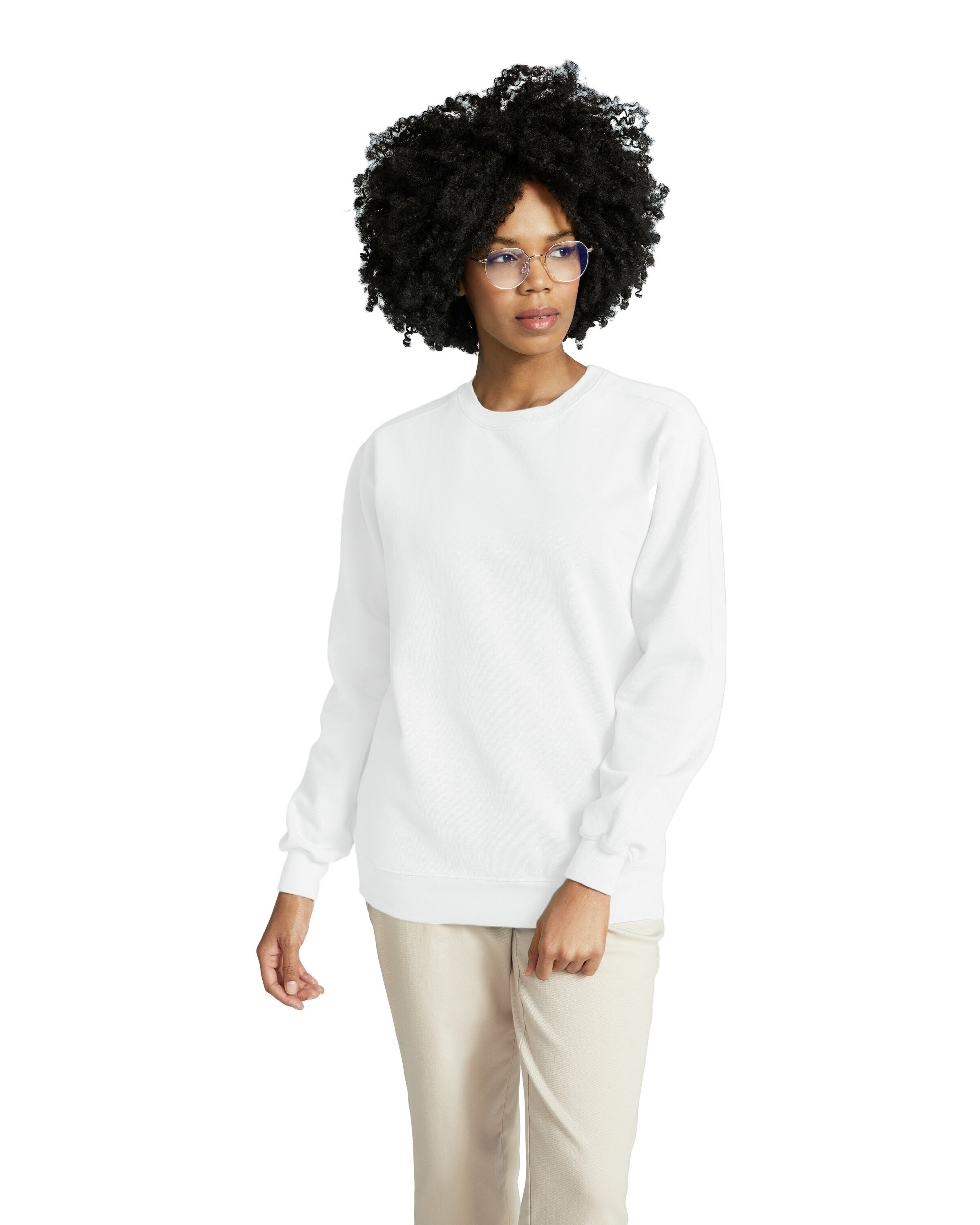 White comfort 2025 colors sweatshirt