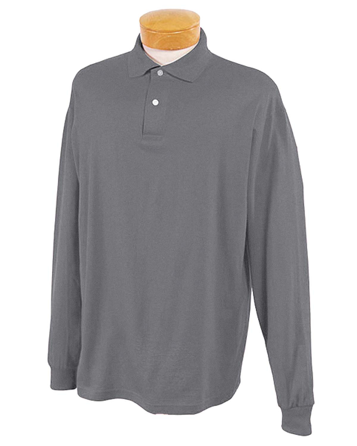 jerzees long sleeve polo