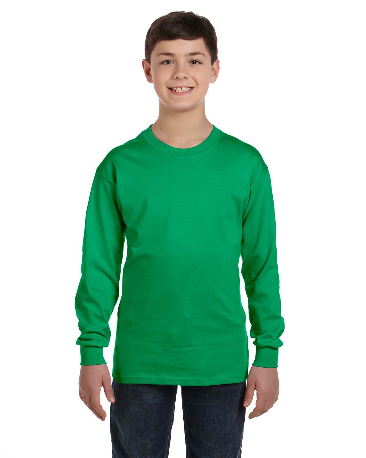 gildan irish green long sleeve t shirt