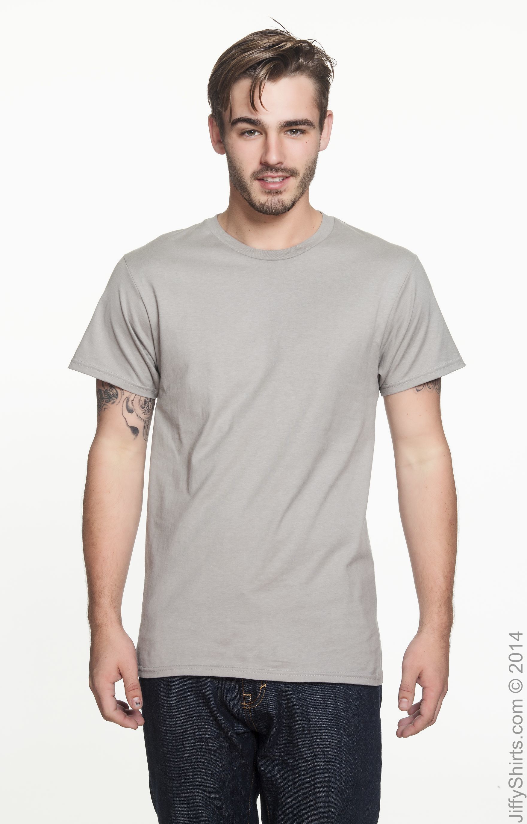 Hanes Nano T-Shirt Light Weight Ringspun Cotton Mens Comfort Soft Solid Tee 4980