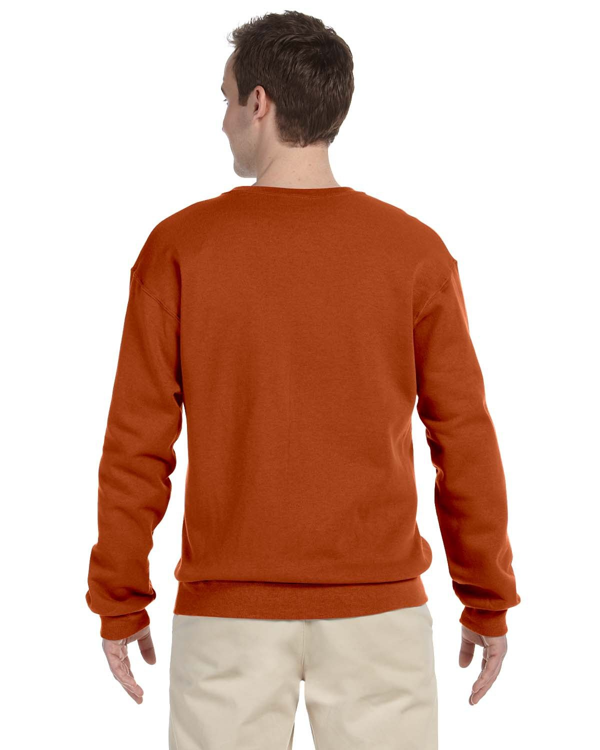 burnt orange crewneck sweatshirt