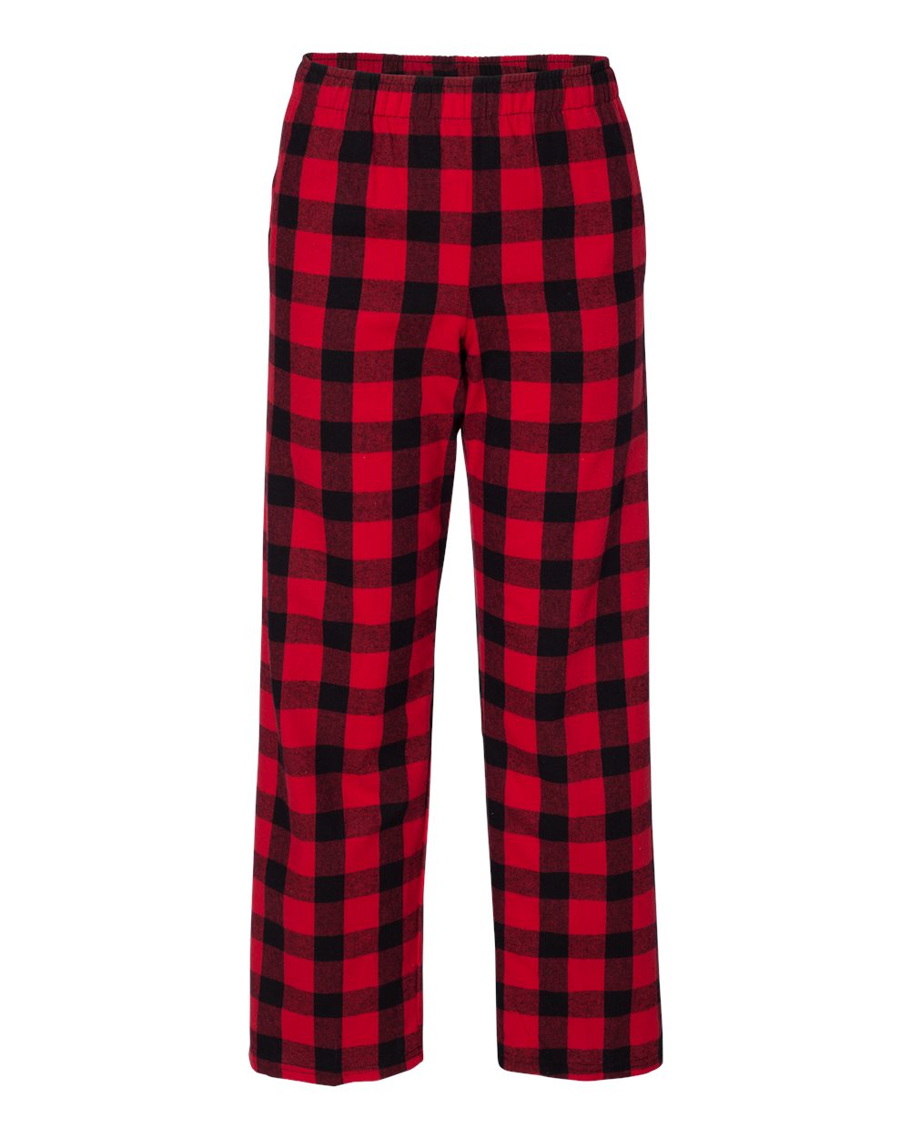 black and red flannel pants