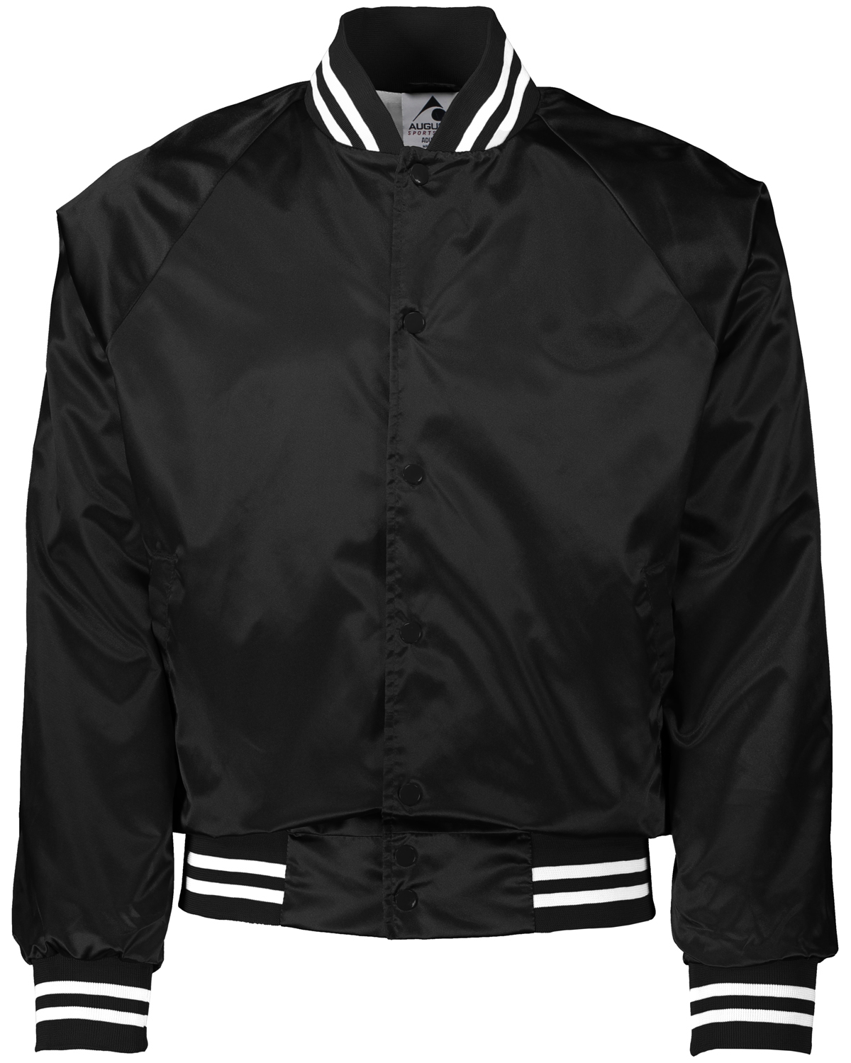 white jacket black trim